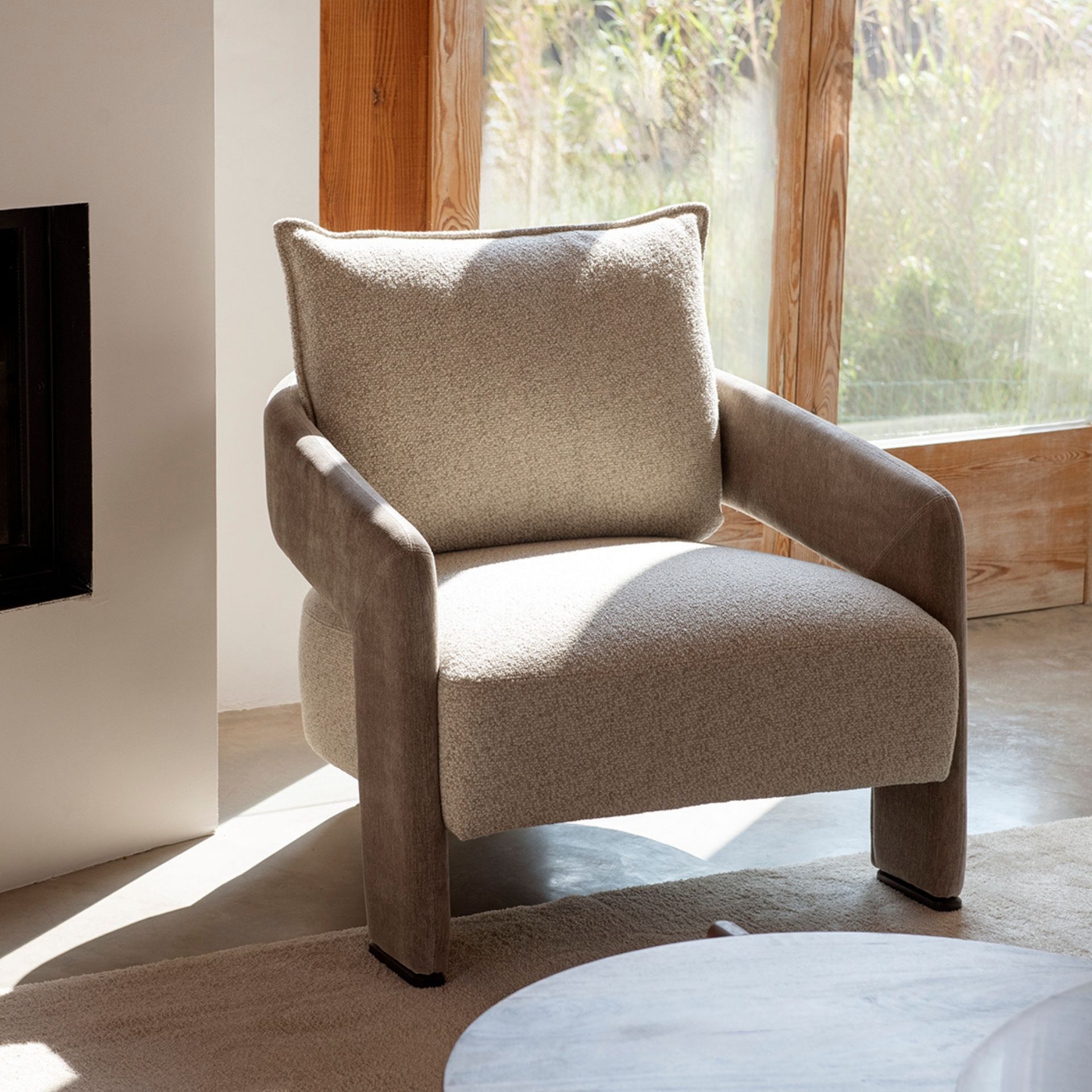 Butaca beige Regina 83x82x69cm Clau&Chloe