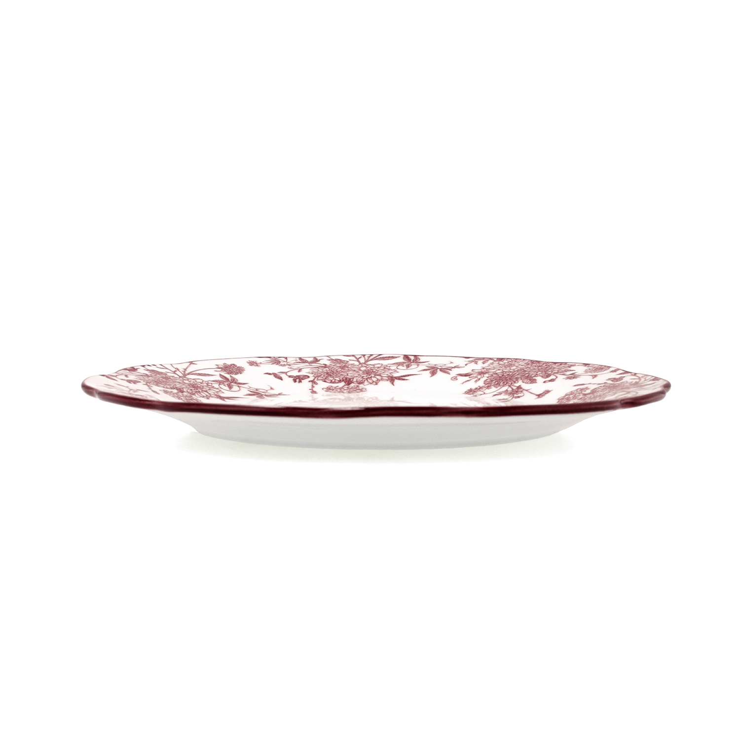Plato llano burdeos de porcelana Charlotte &Oslash;26cm