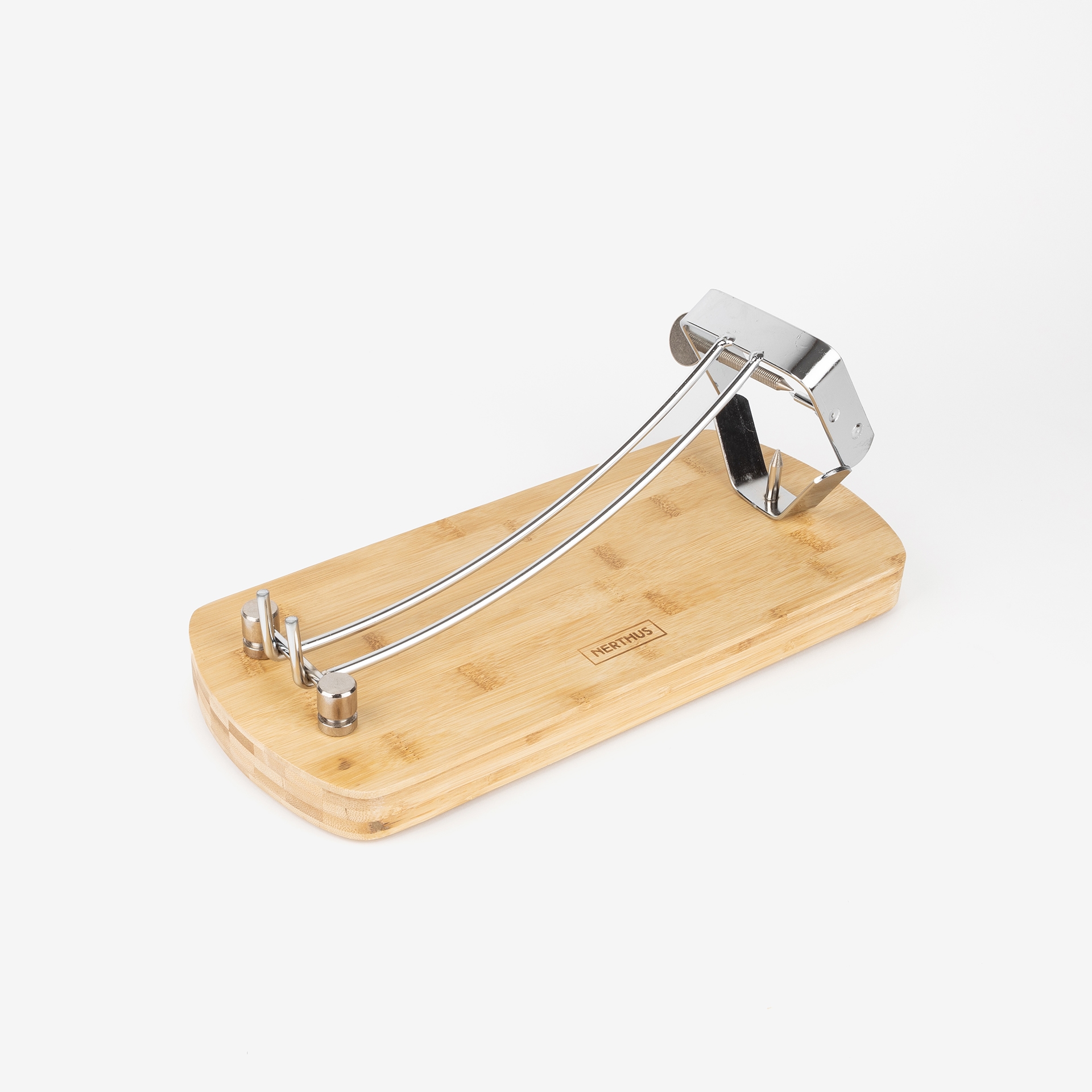 Jamonero plegable acero y bambú Vin Bouquet