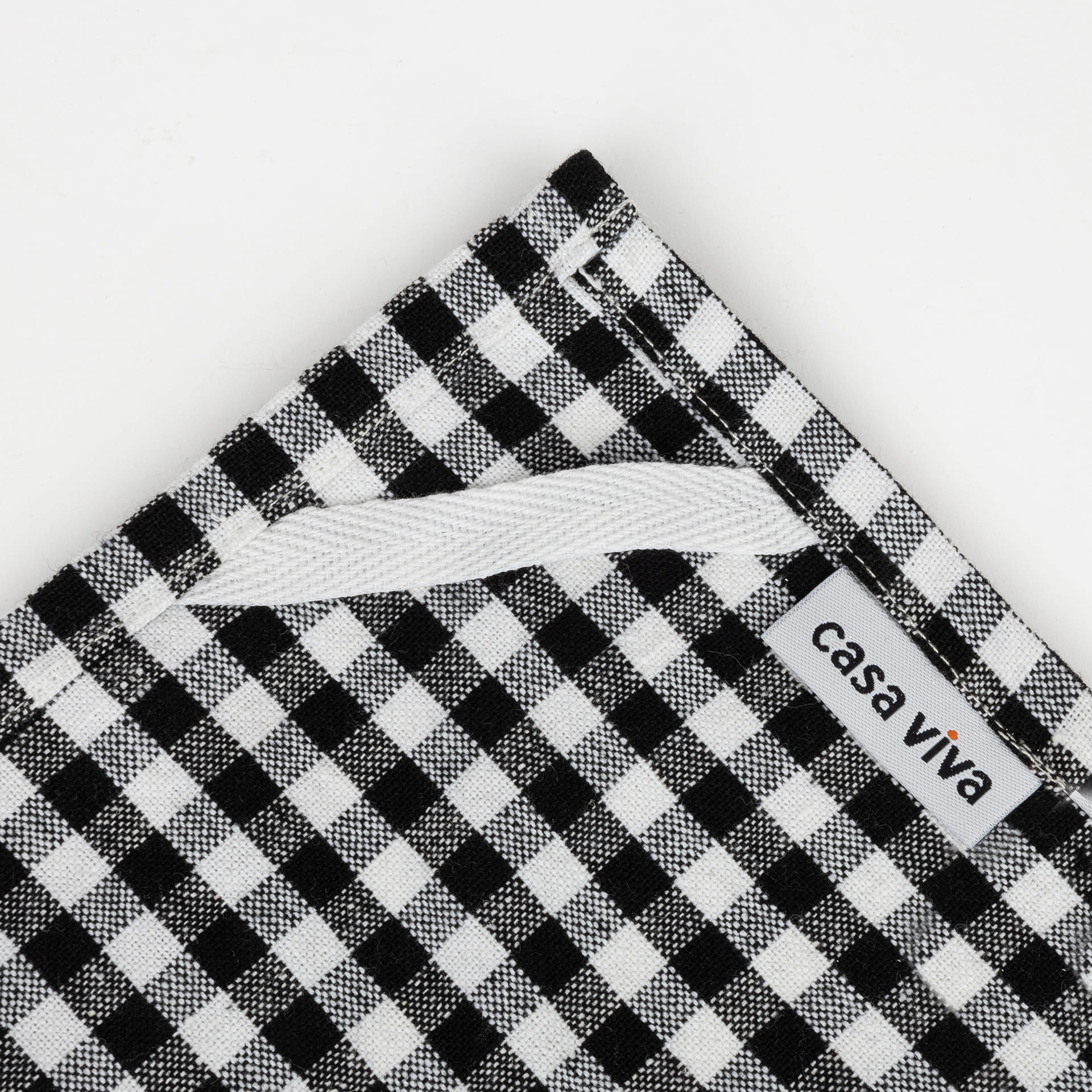 Set 2 paños rayas negro Bakou 50x70cm