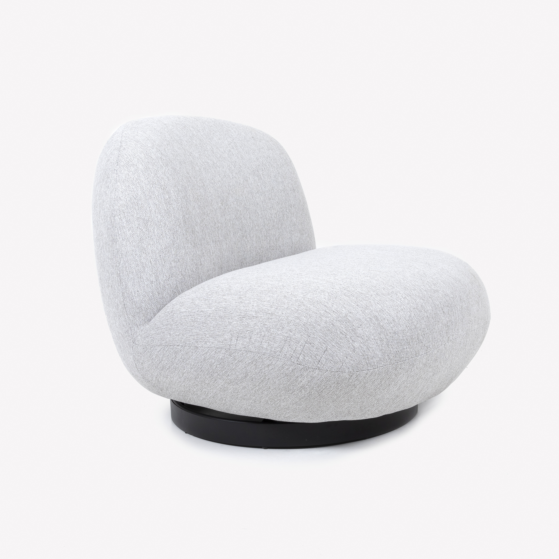 Butaca gris giratoria Pacha 81x95x71cm Clau&Chloe