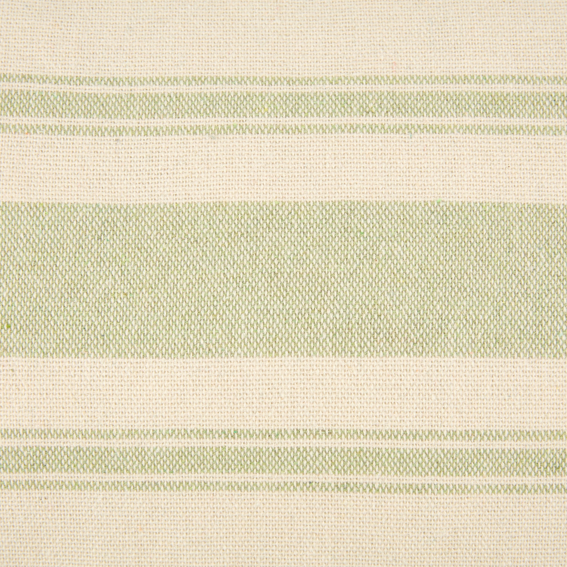 Funda de cojín beige con rayas verdes Niza 30x45cm