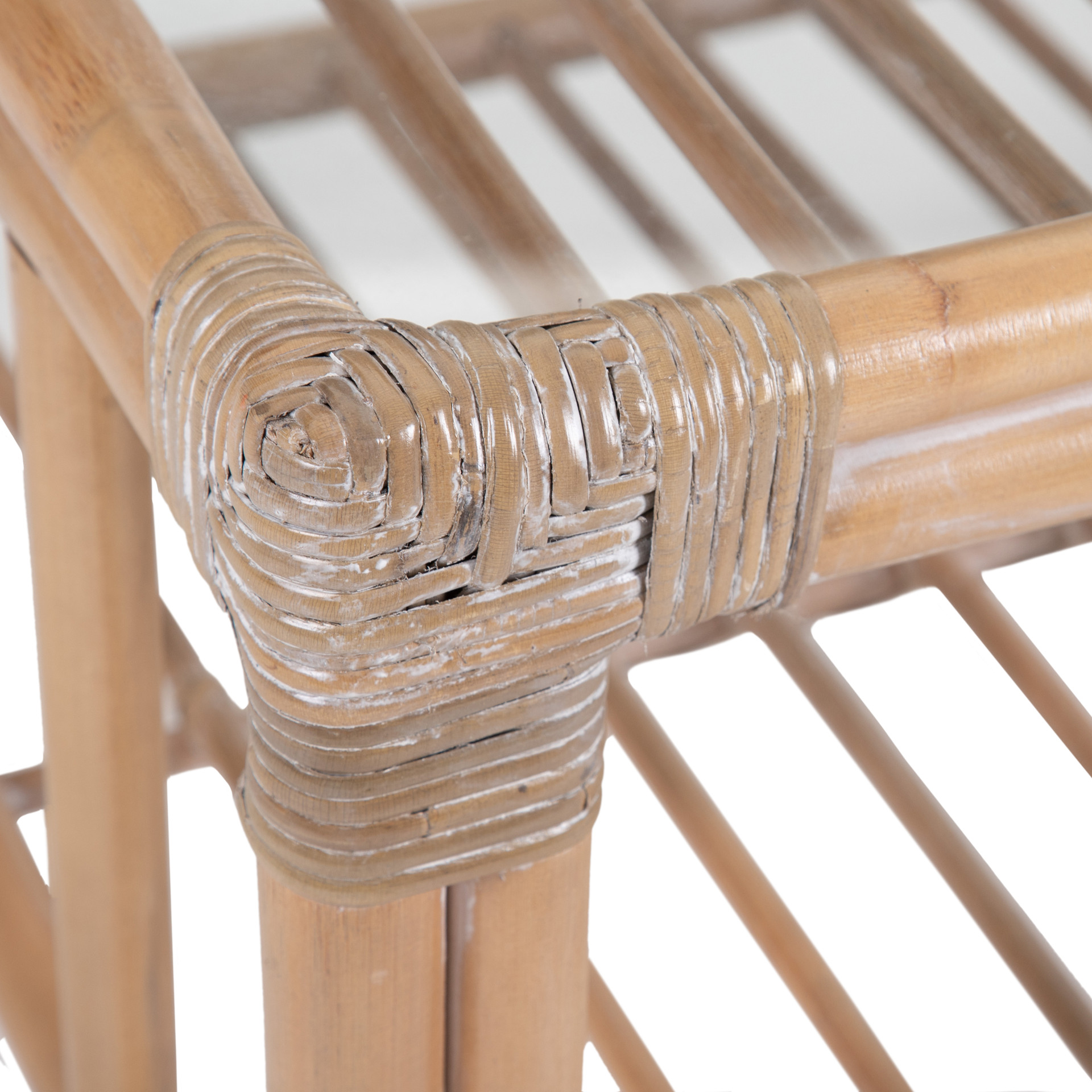 Mesa de centro de ratán 100x60x40cm