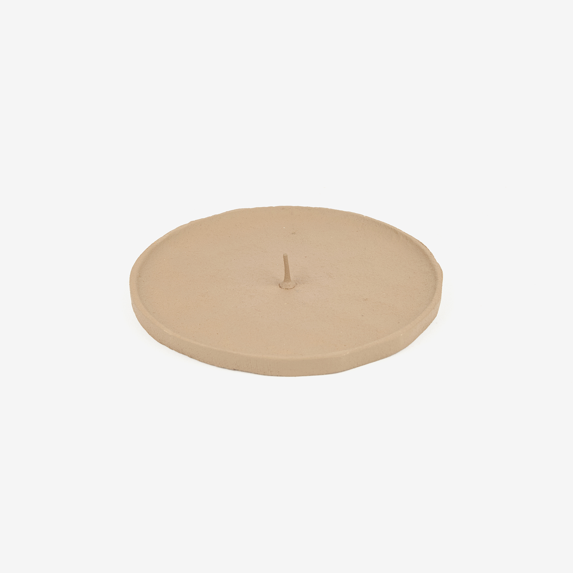 Portavelas beige 11cm