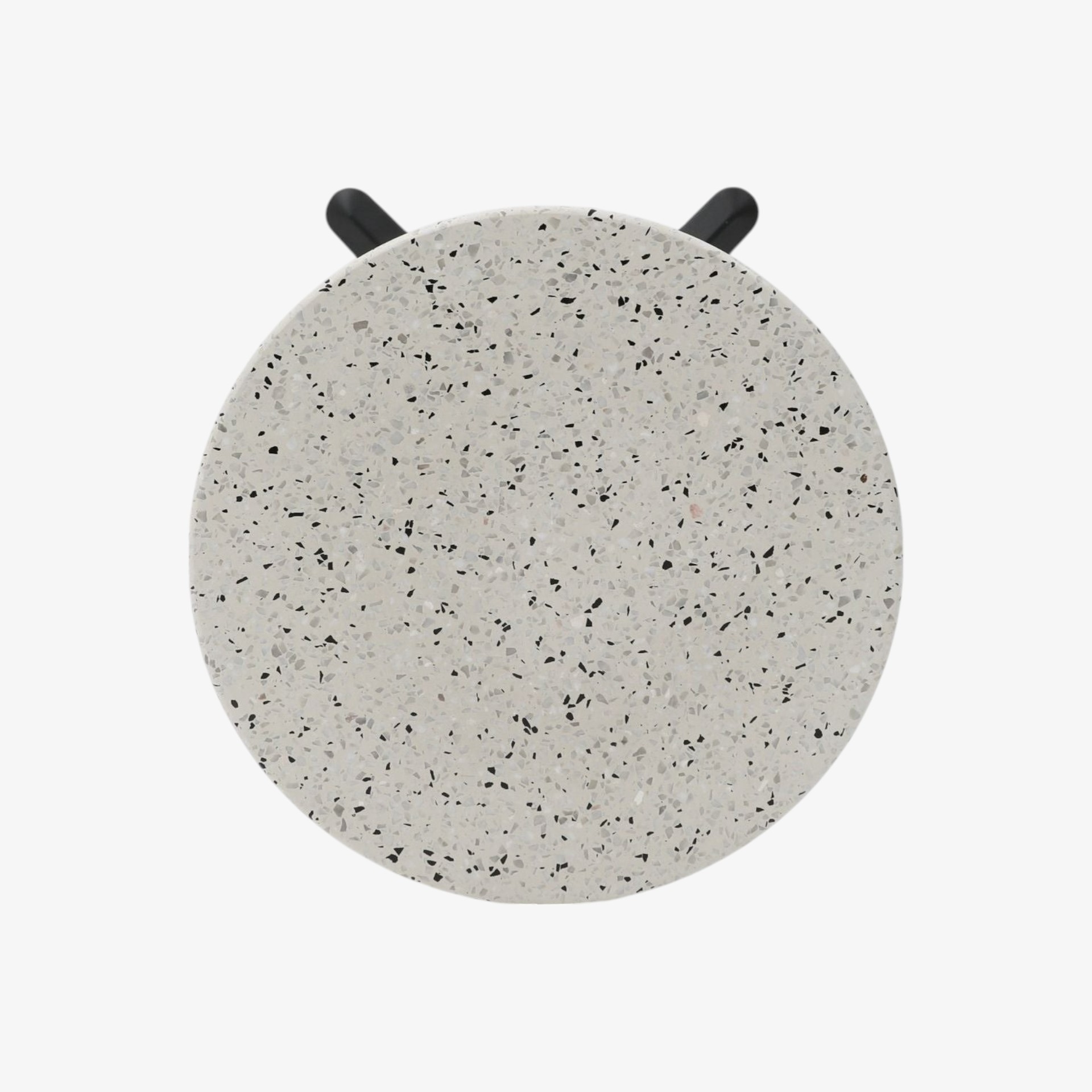 Mesa auxiliar de jardín de piedra blanca Nilo Ø60x72cm