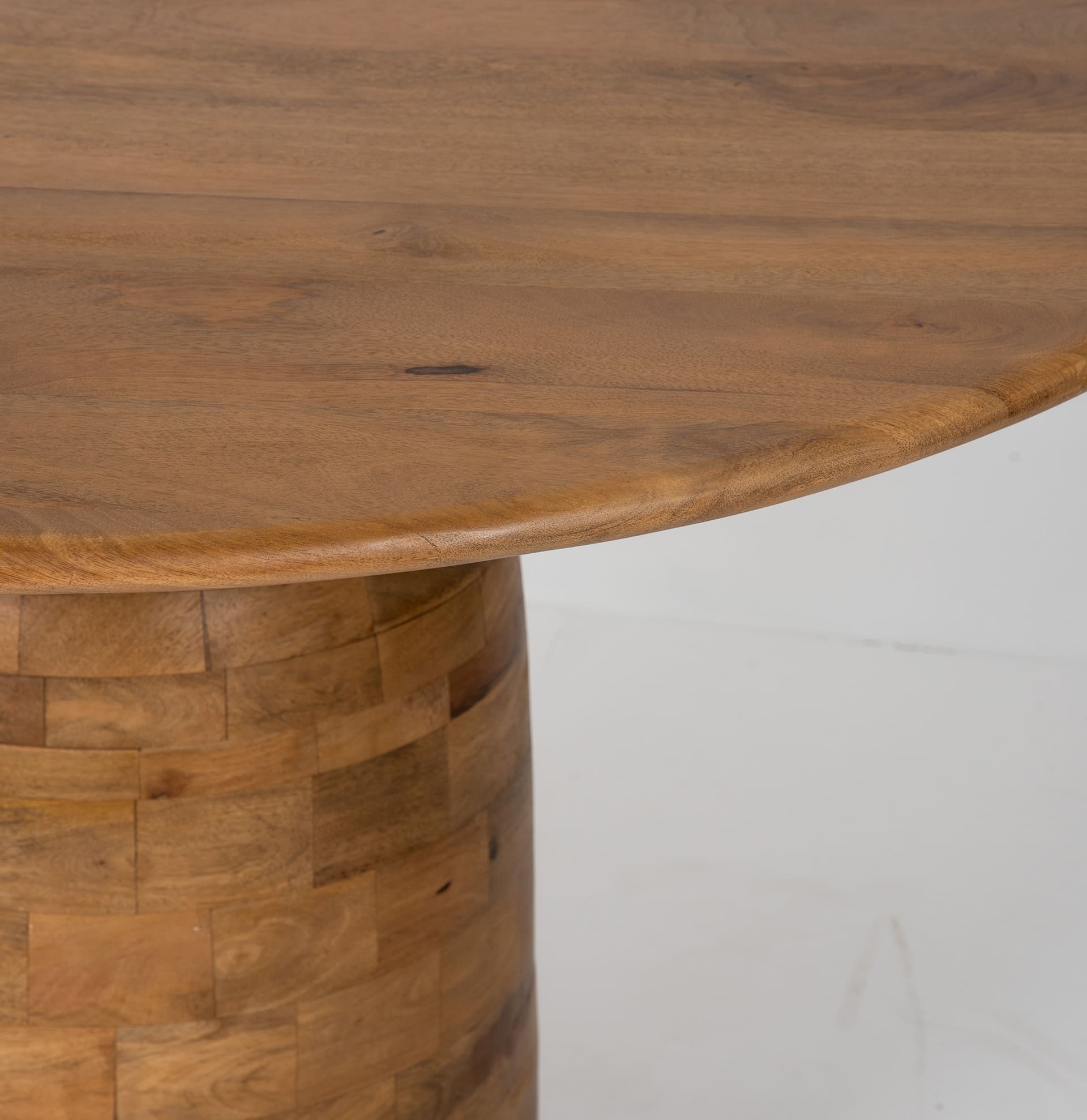 Mesa de comedor redonda de madera de mango Pisa &Oslash;120x76 Clau&Chloe