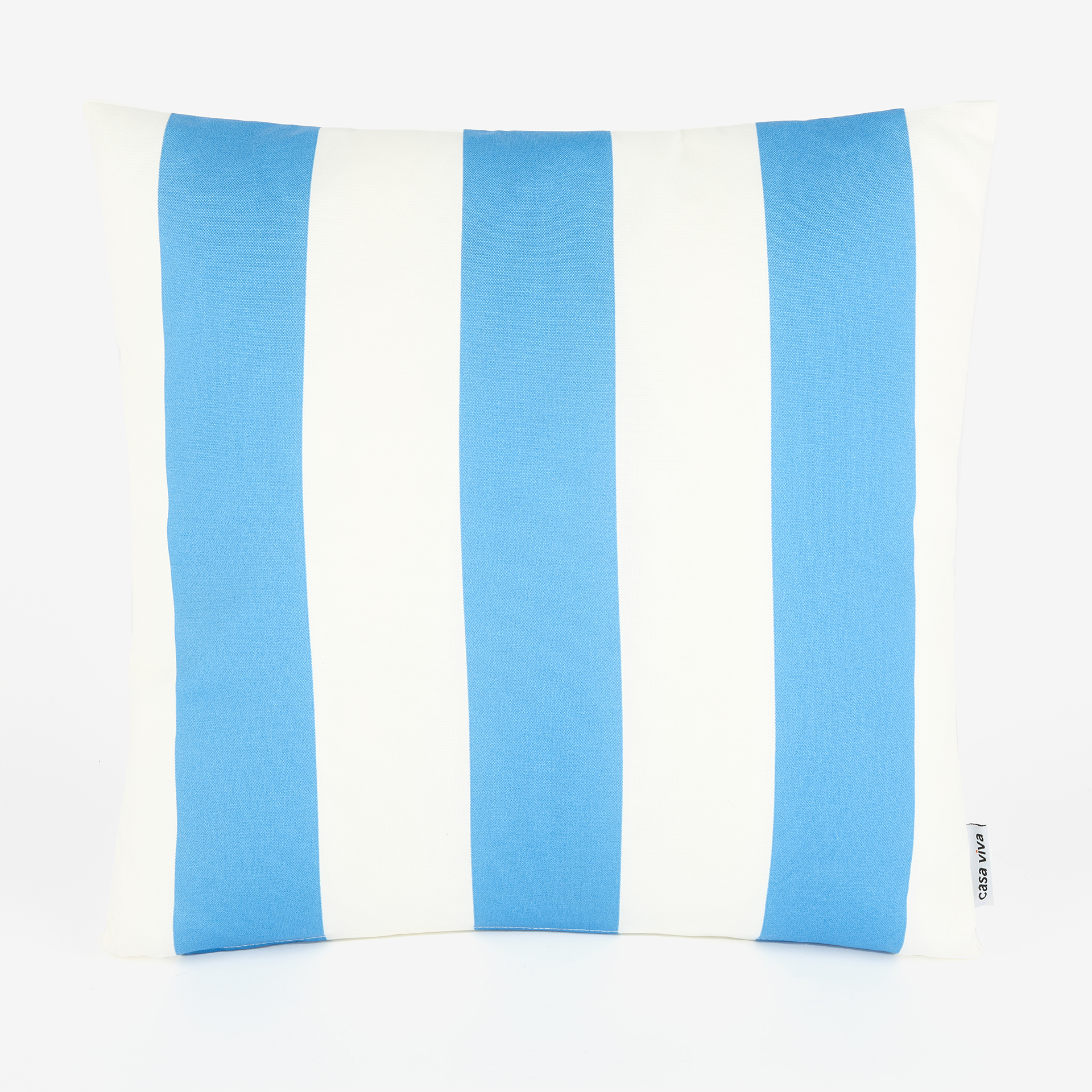 Coj&iacute;n de exterior rayas azules 45x45cm