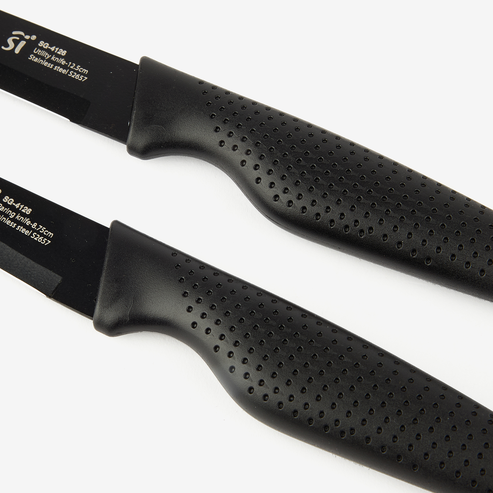 Set de 5 cuchillos de cocina y pelador de acero inoxidable - Bergner