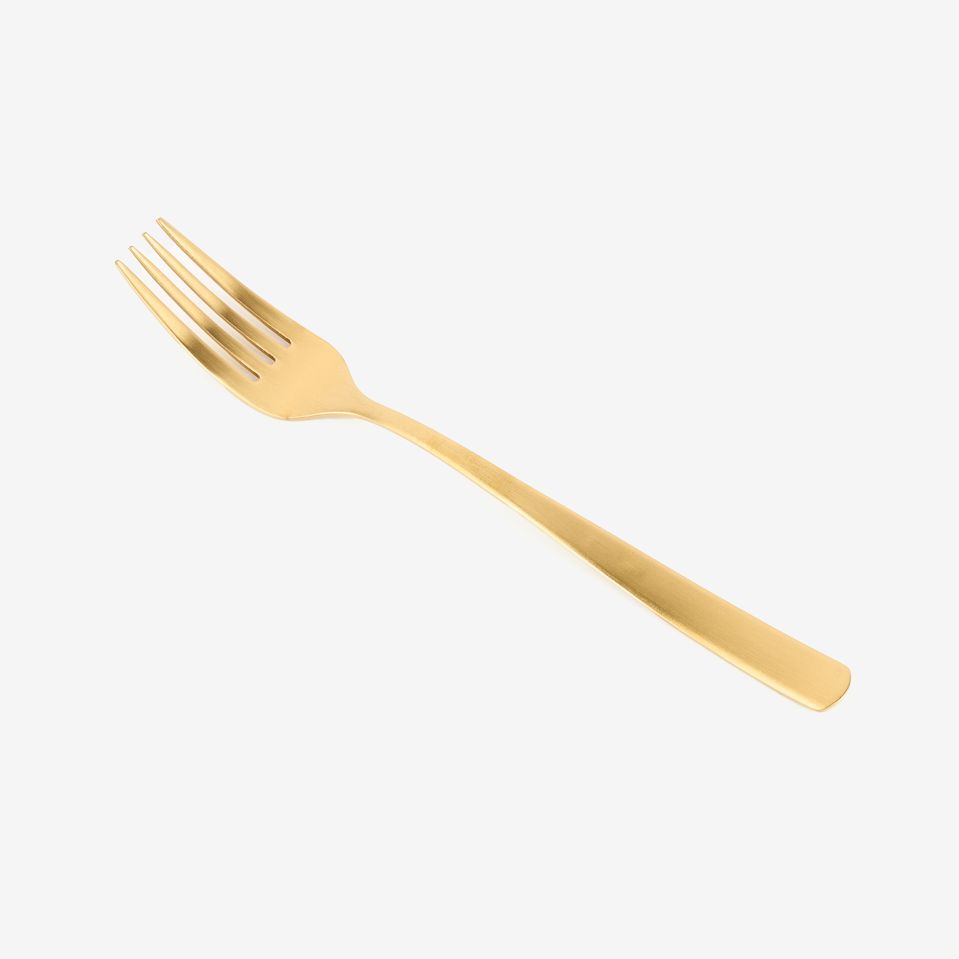 Tenedor de mesa de acero inoxidable dorado Kipla