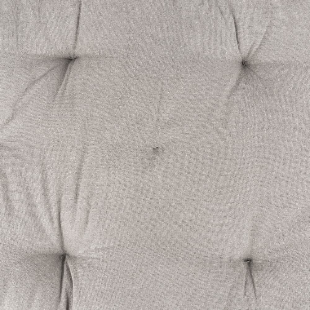 Cojín de respaldo gris 122x55x10cm