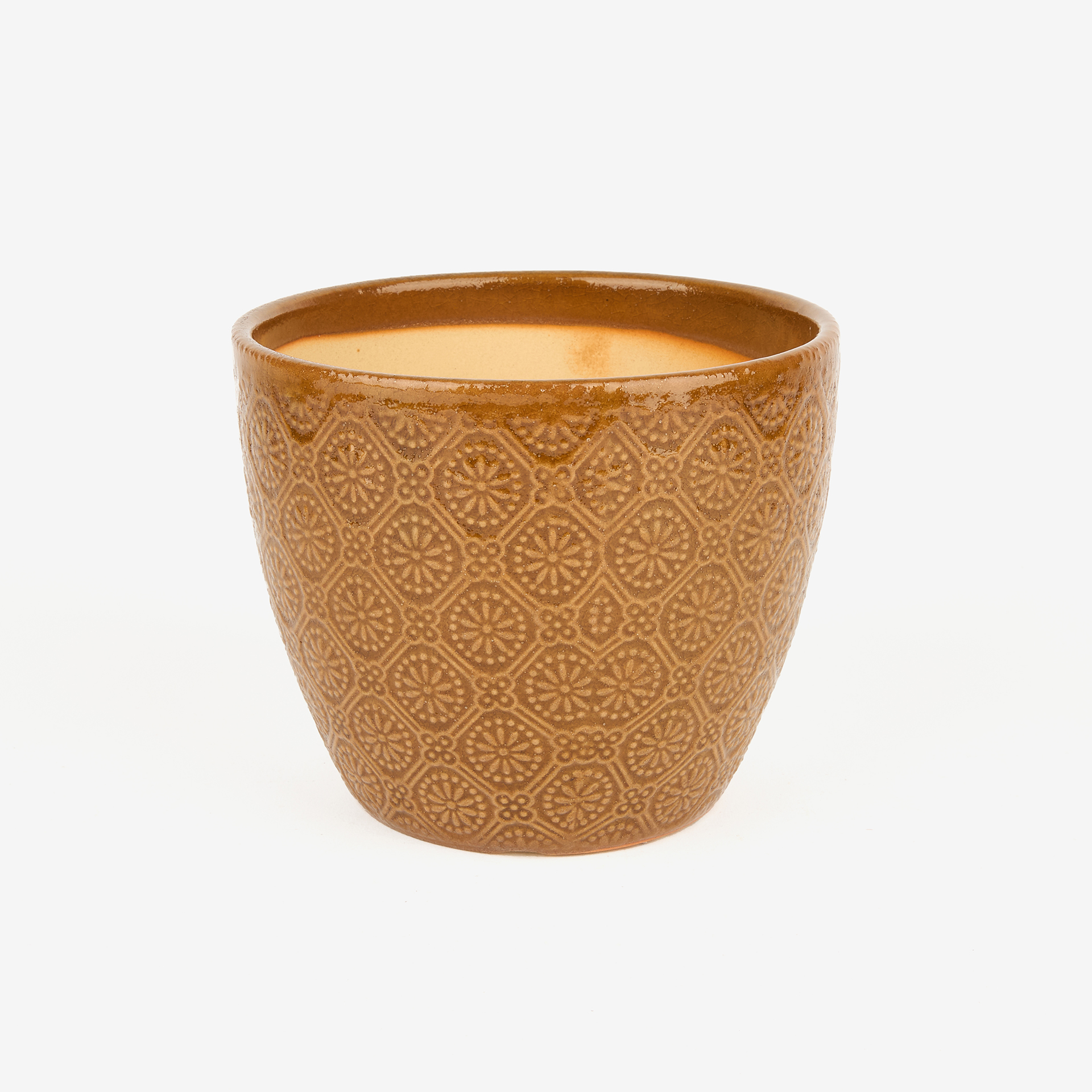 Macetero de gres Maia Ø14x12cm