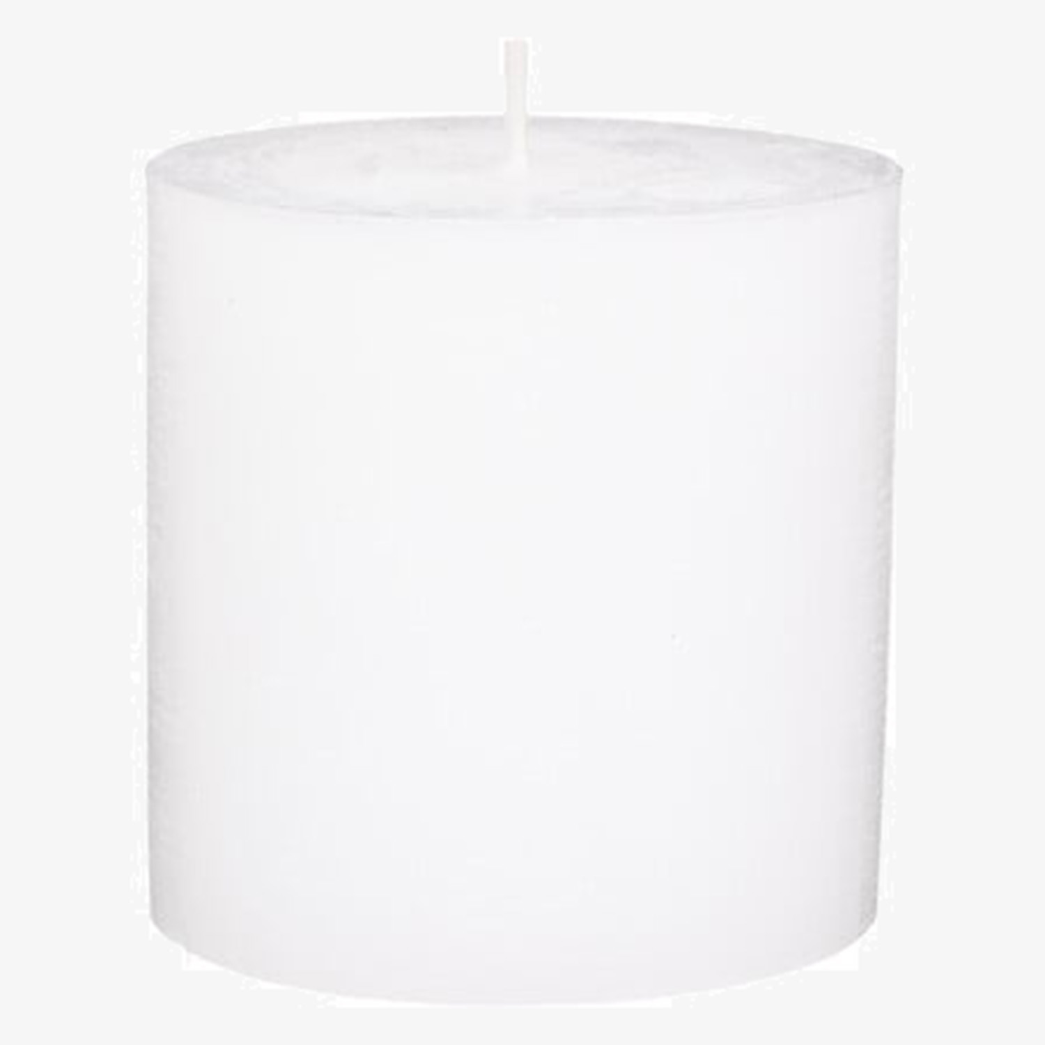 Vela decorativa pilar blanca R&uacute;stica &Oslash;7x7cm