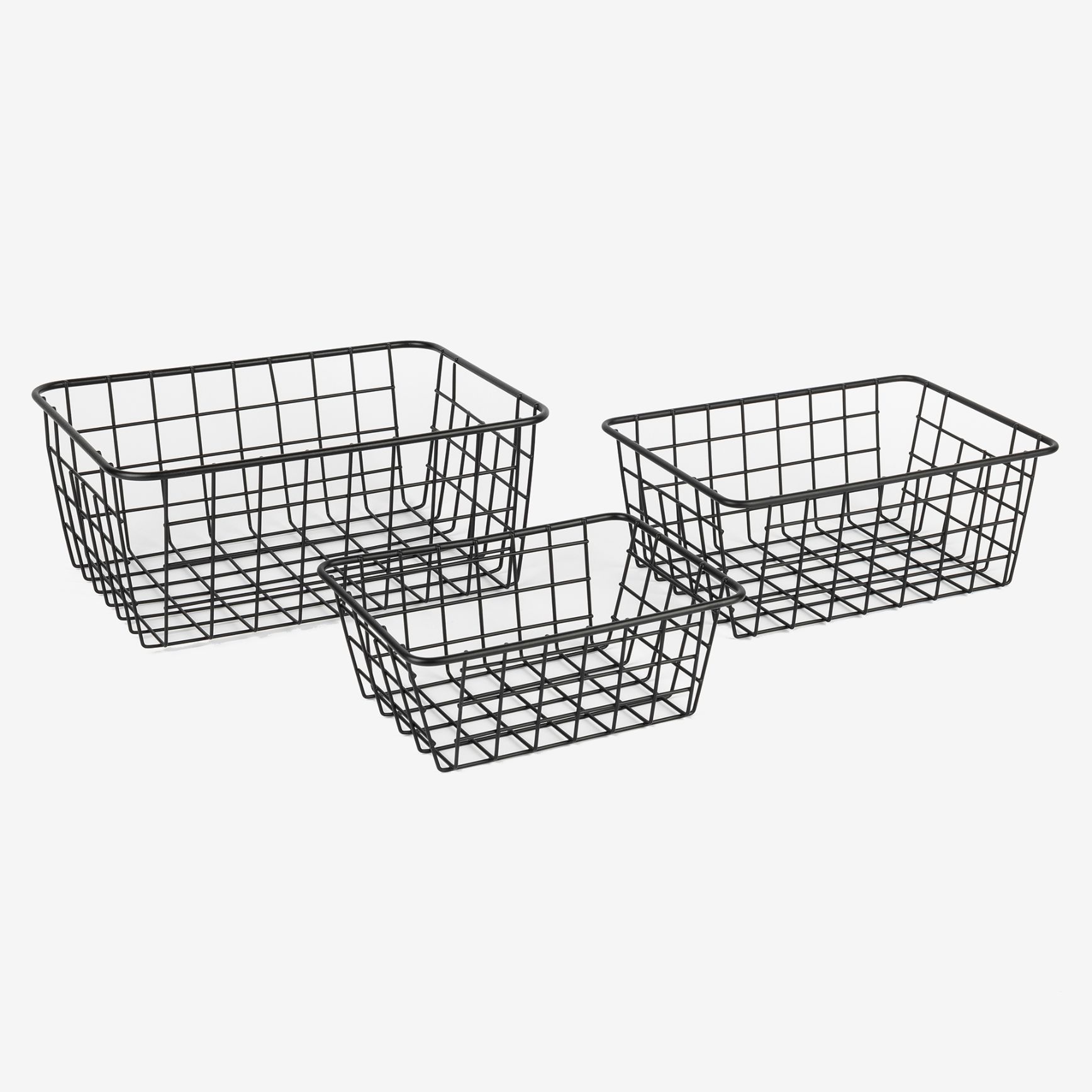 Cesta rectangular de metal 20x15,5x8cm