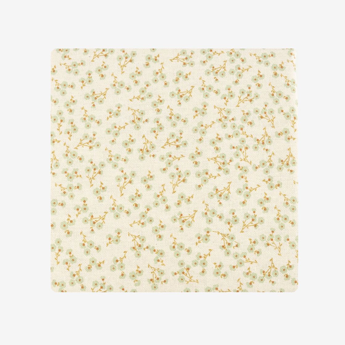 Mantel verde de algodón reciclado Begonia 135x200cm