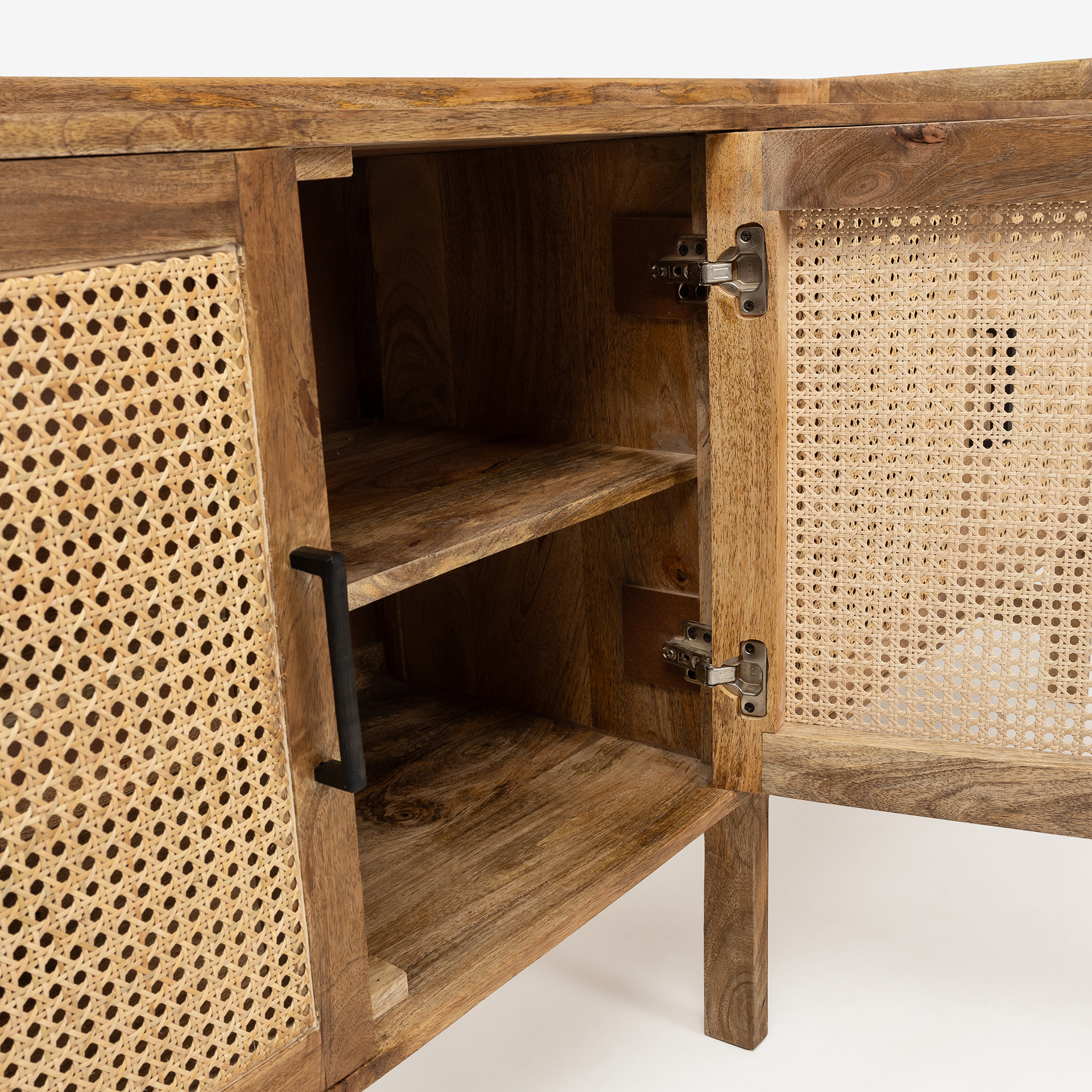 Aparador de madera de mango Merlin 180x42x82cm Clau&Chloe