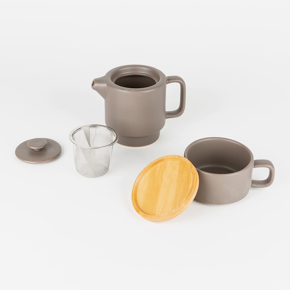 Tetera/cafetera Tierra color taupe