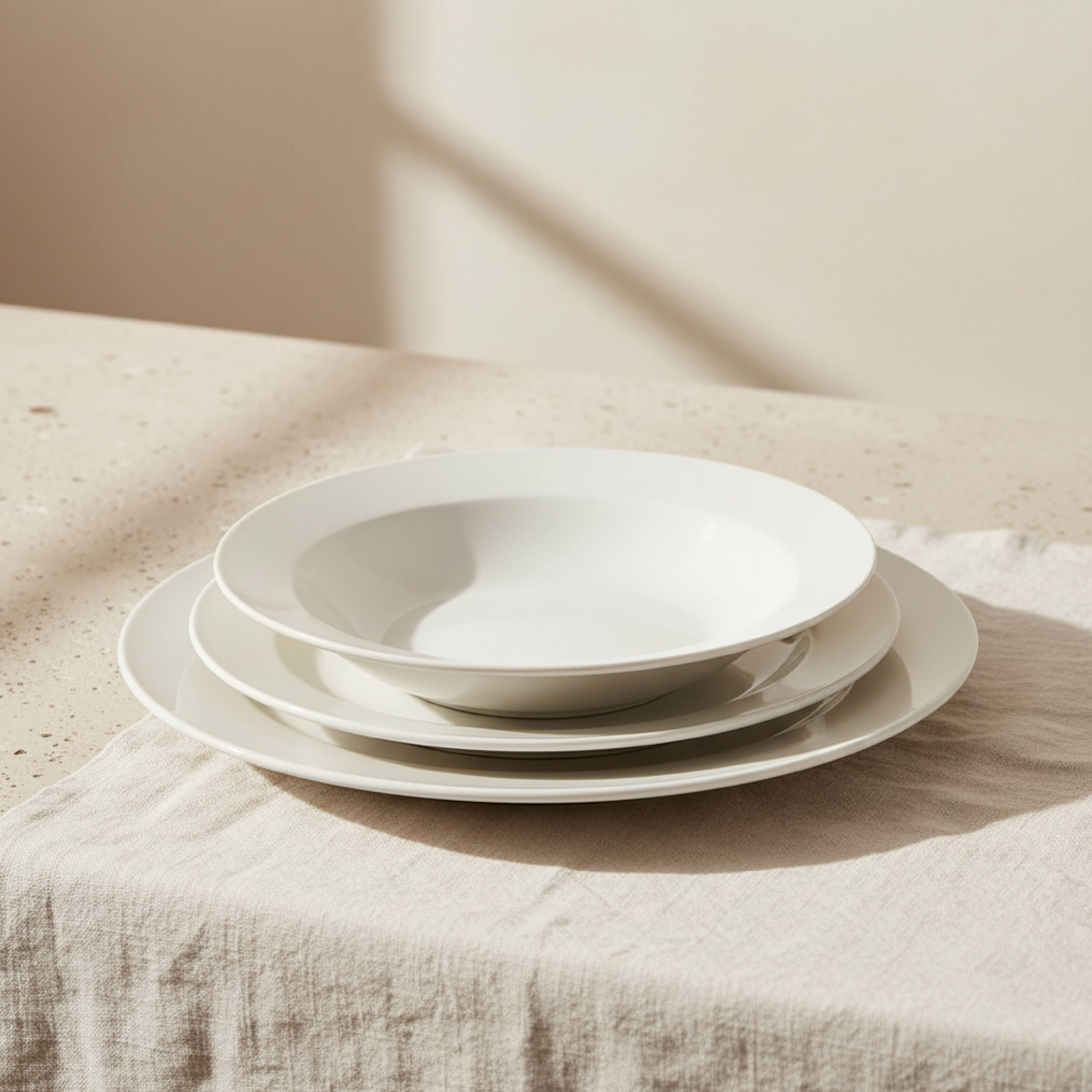 Plato postre porcelana blanca Vetra &Oslash;20cm