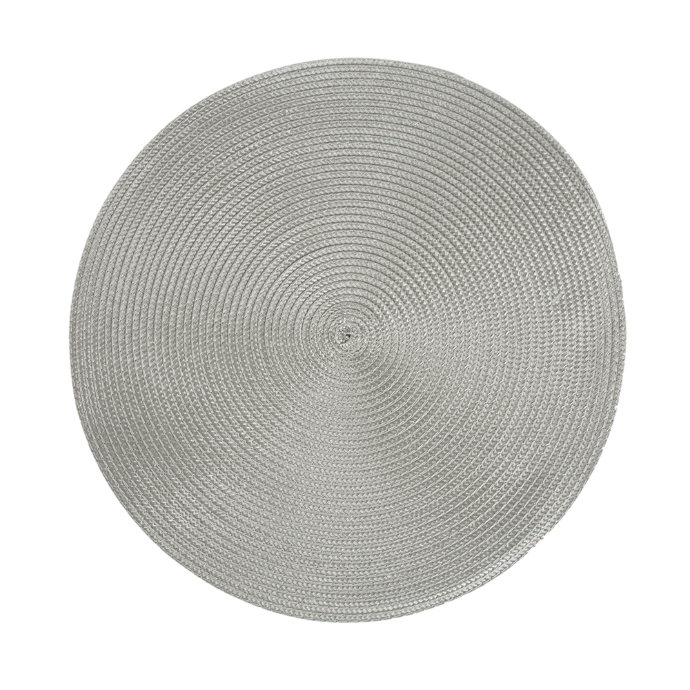Mantel individual redondo gris Oier &Oslash;38cm