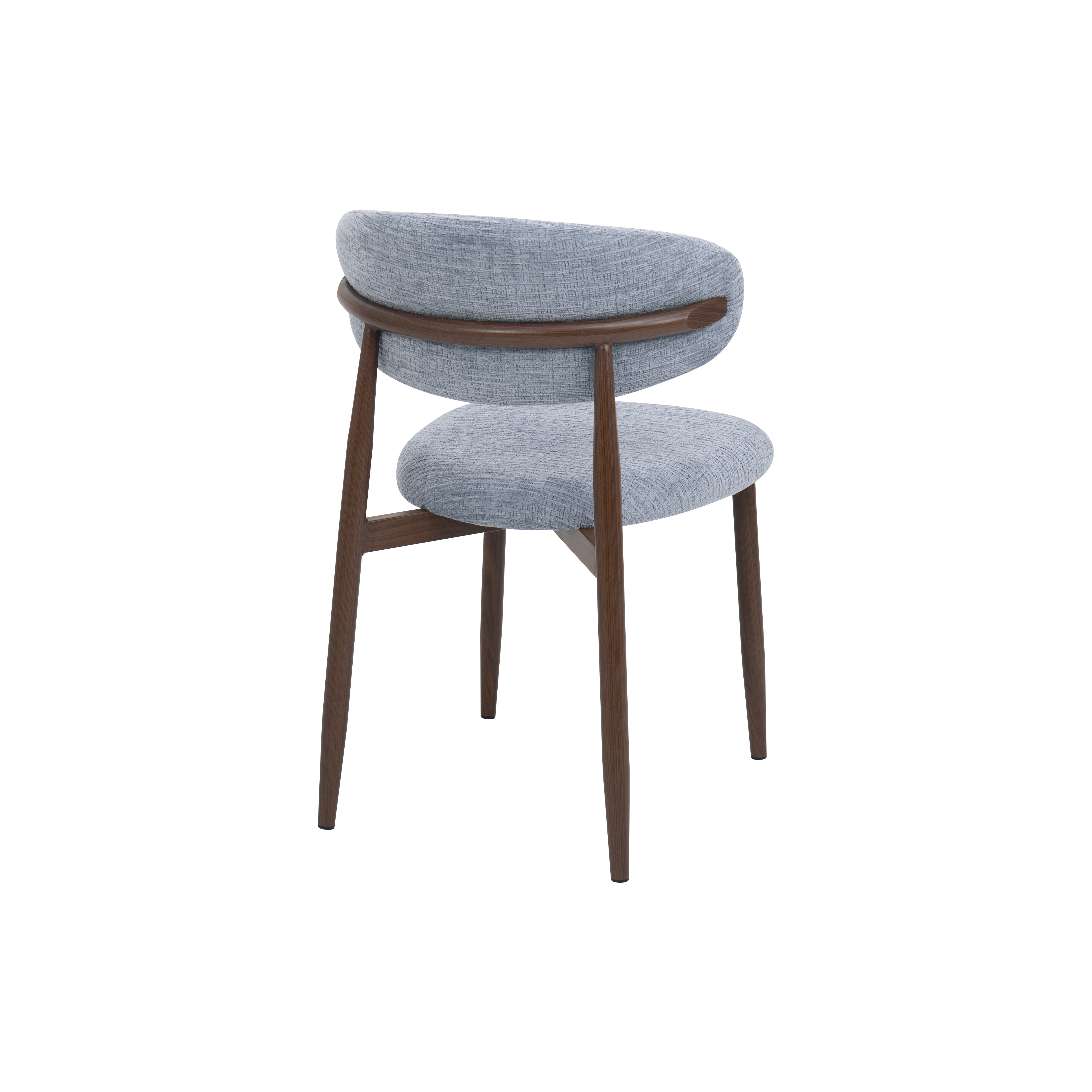 Silla de comedor efecto madera azul Martina 54x52x76cm Clau&Chloe