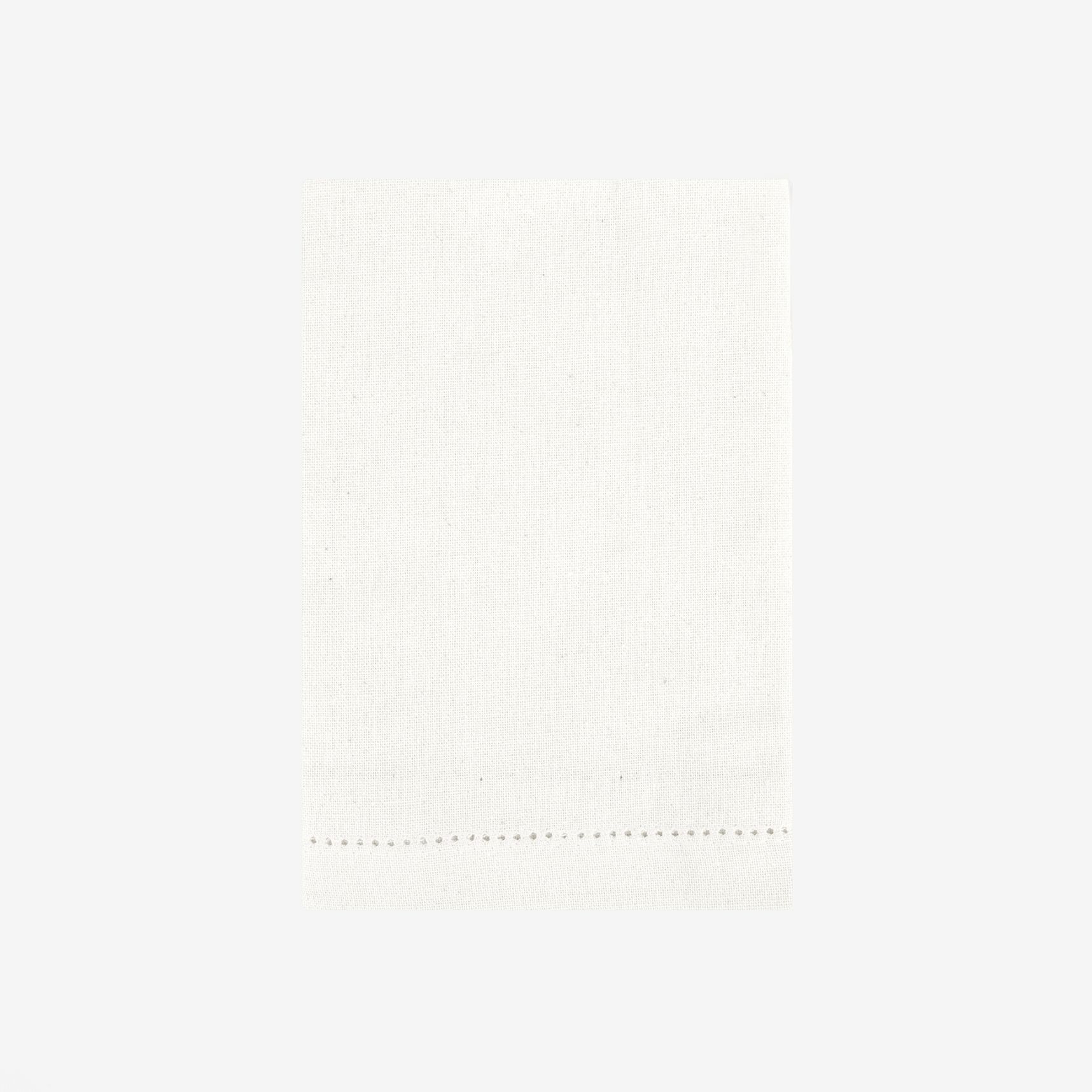 Set de 2 servilletas de algodón blanco Vainica43x43cm