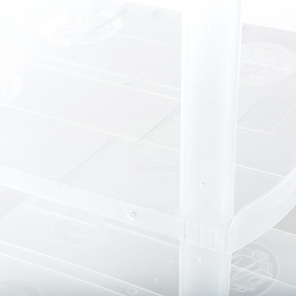 Zapatero blanco con 3 estantes 47x23x25cm