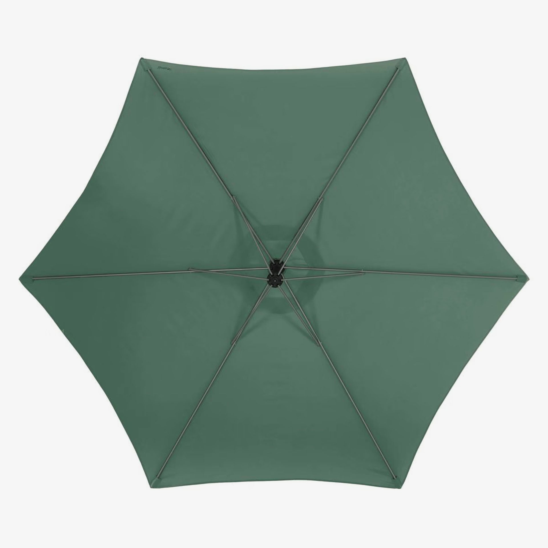 Parasol basculante de acero inoxidable verde Maui 300cm