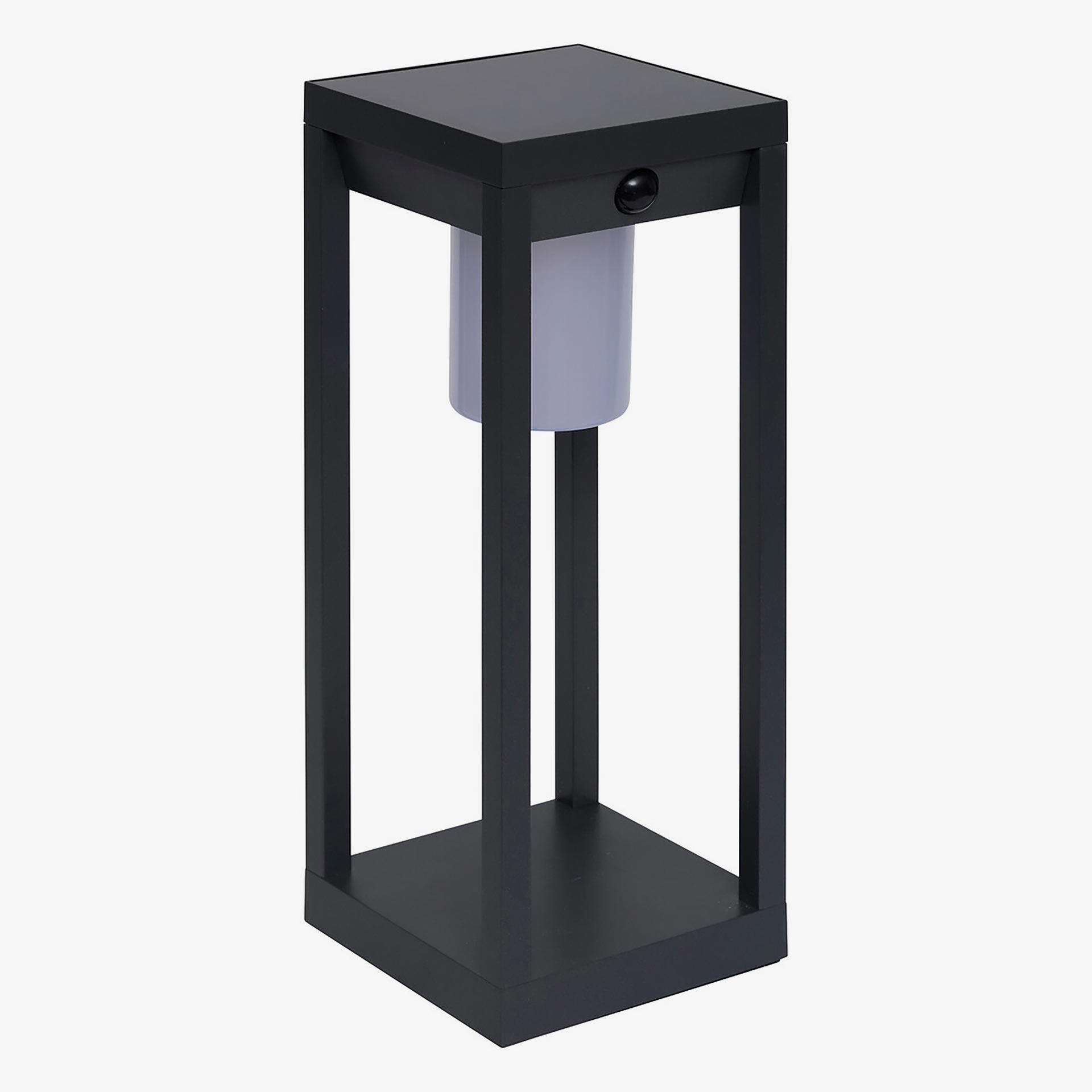 Farol solar para jard&iacute;n de aluminio grafito Pirox 40cm