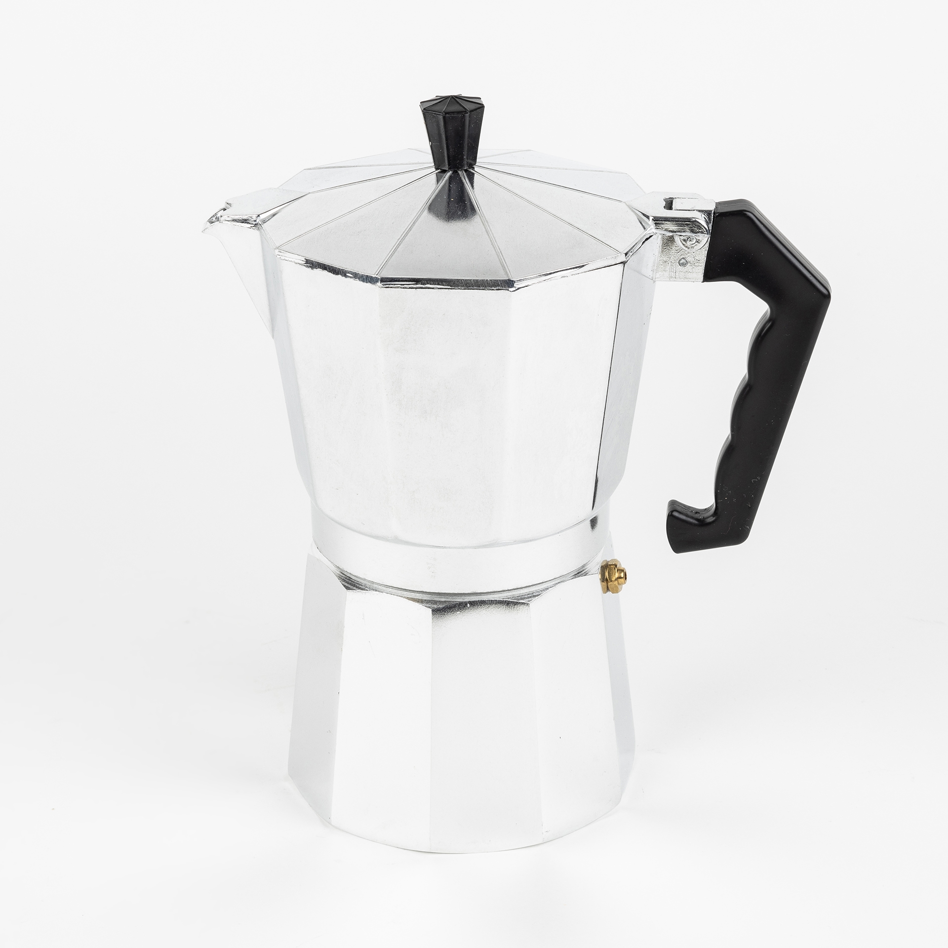 Cafetera 12 tazas de aluminio Bolonia