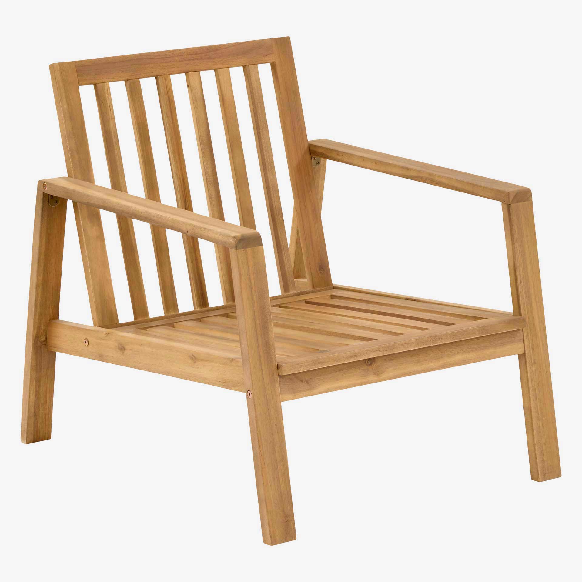 Conjunto de jard&iacute;n para 4 personas de madera de acacia Tiwin