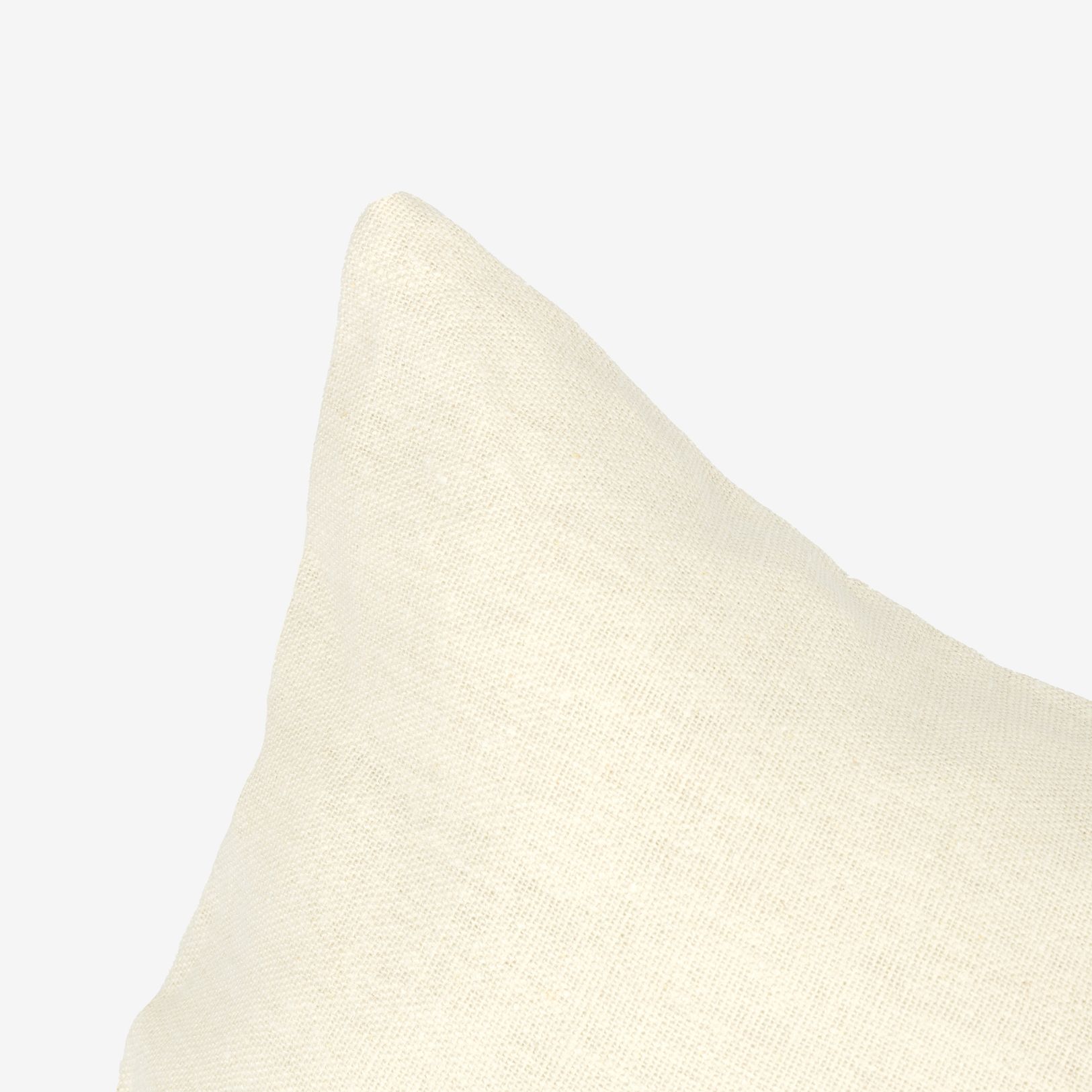 Funda de coj&iacute;n blanca de lino Detroit 30x45cm