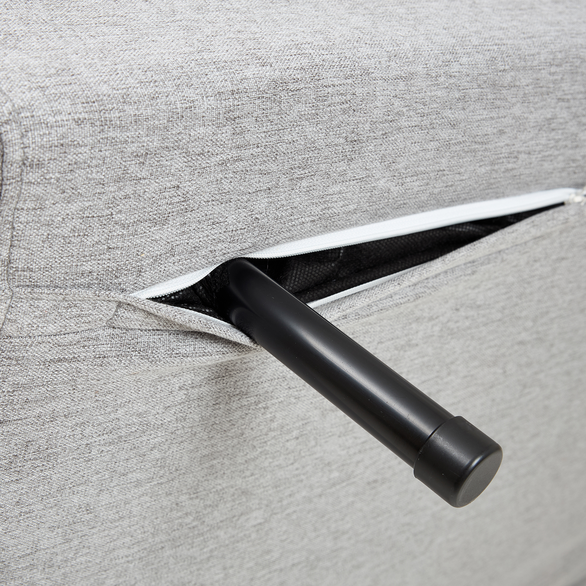 Sofá cama individual gris claro Theo 102x91x82cm