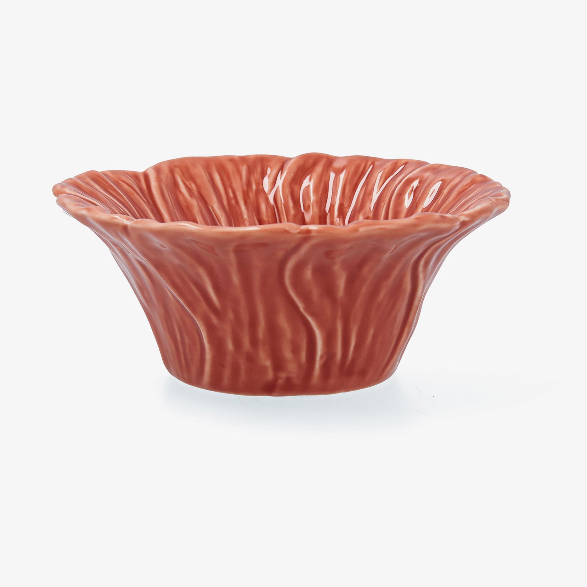 Bol de flor rojo de porcelana Pomera 16cm