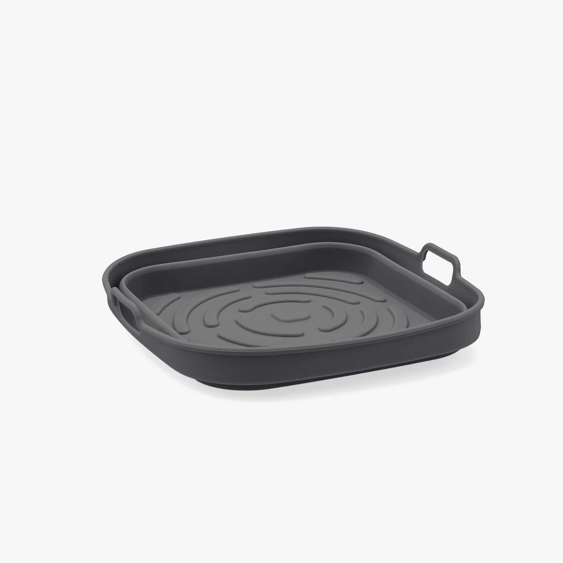 Cesta de silicona plegable cuadrada para freidora 20x8cm