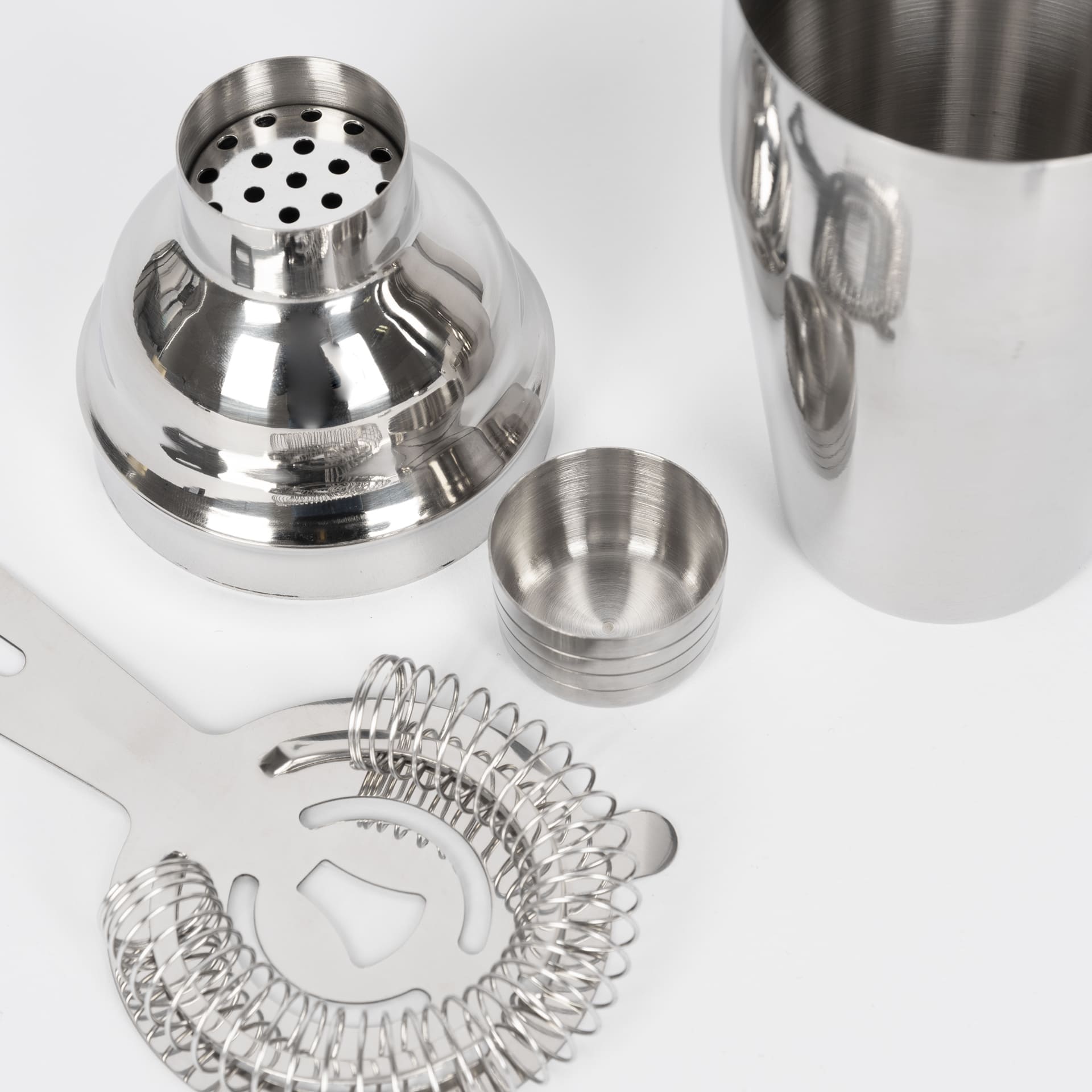 Set de 4 piezas de cocktail de acero inoxidable Shaker