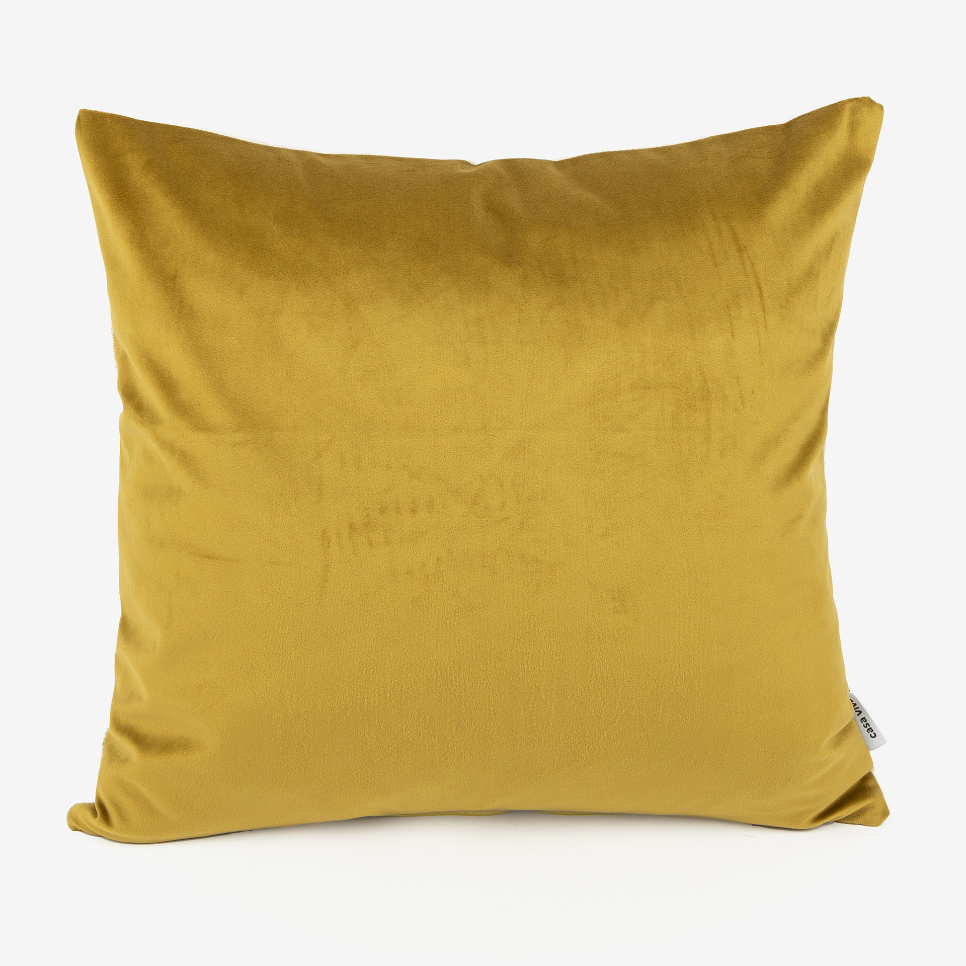 Funda de coj&iacute;n velvet verde oliva 45x45cm