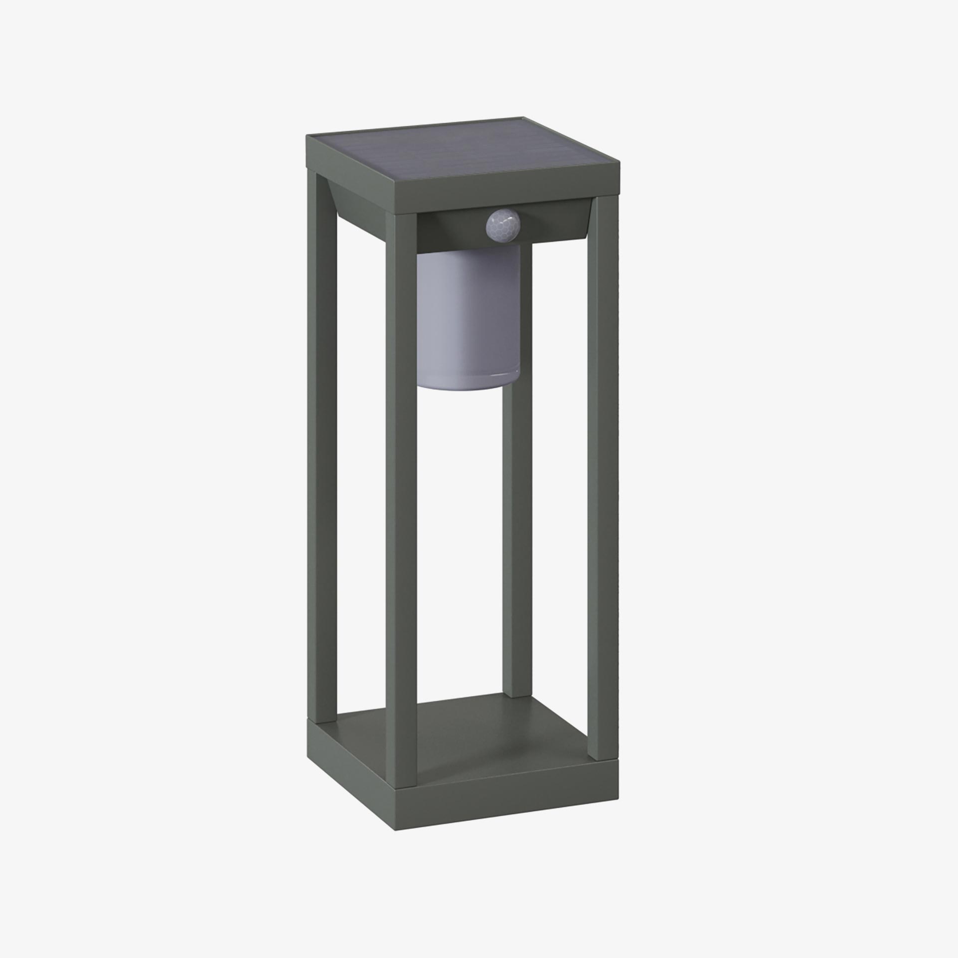 Farol solar para jard&iacute;n de aluminio verde Pirox 40cm