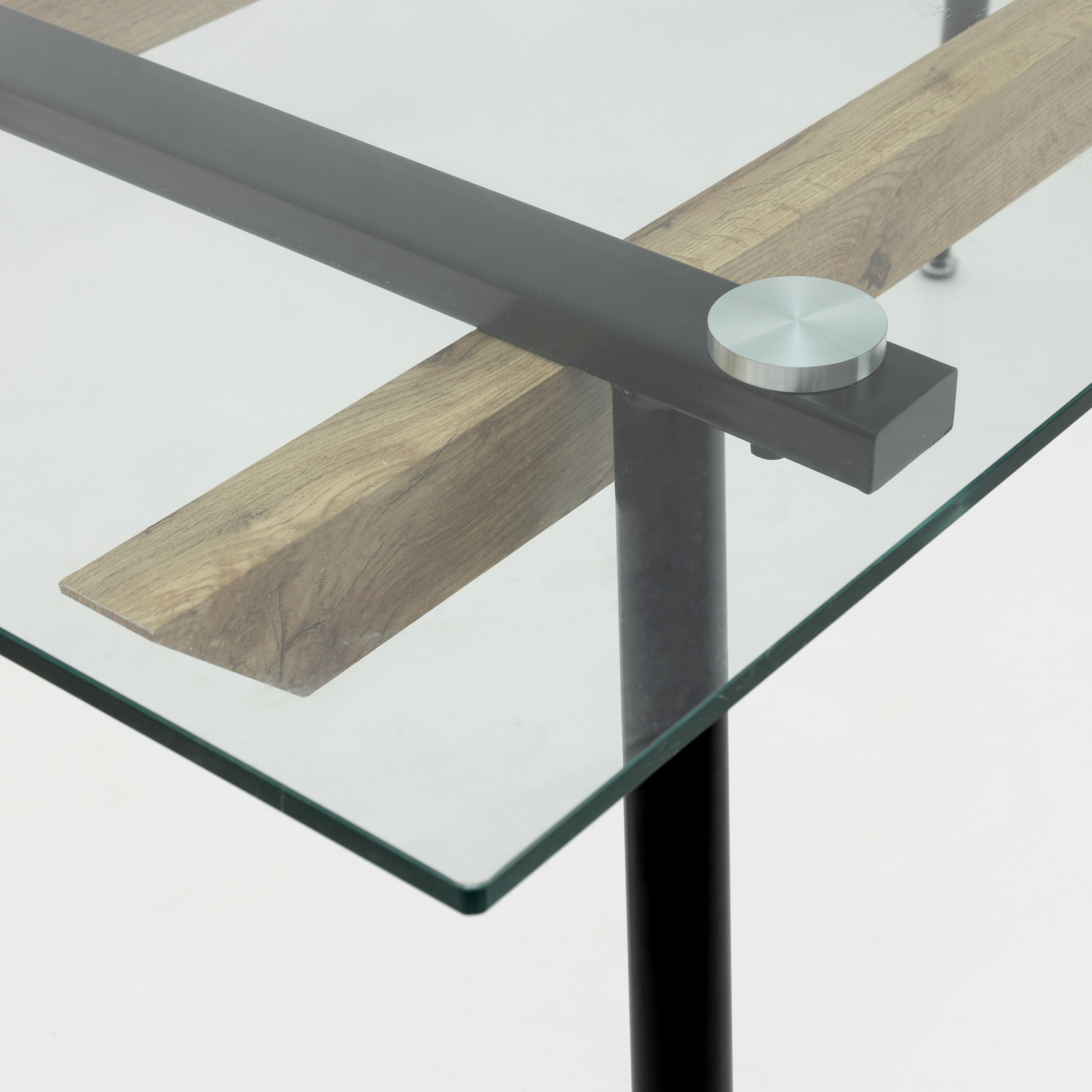 Mesa de comedor de cristal 160x80cm