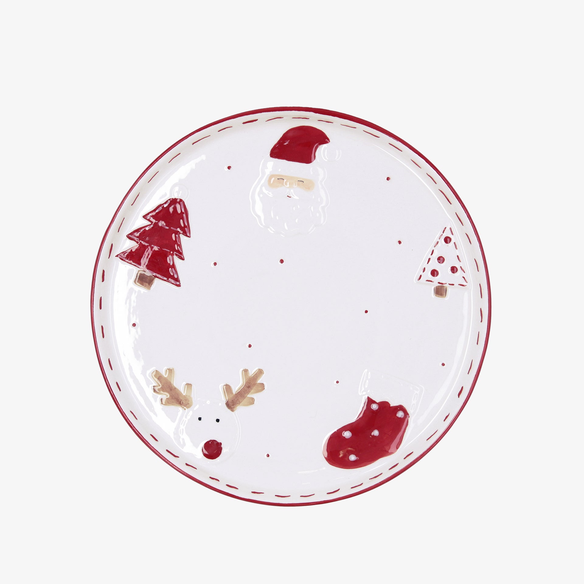 Plato llano de dolomita Navidad Ø26cm Clau&Chloe