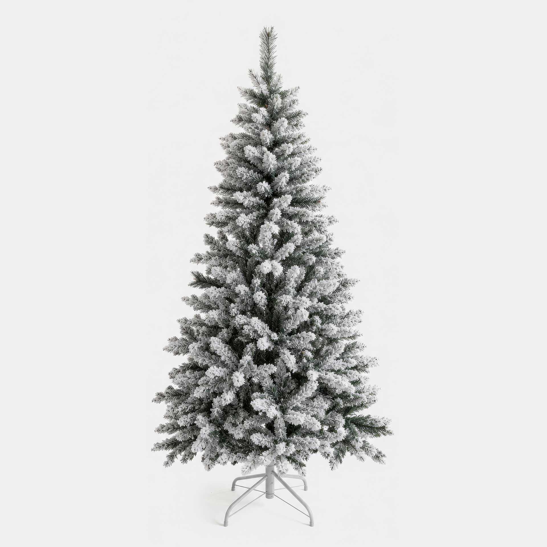 &Aacute;rbol de Navidad nevado 210cm
