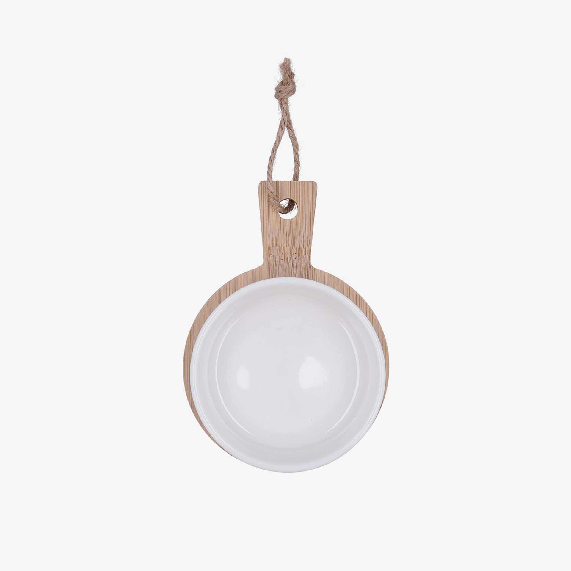 Tabla con bol de ceramica redondo Tapas