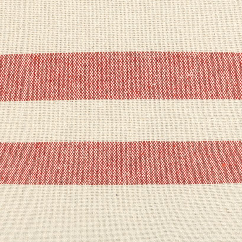 Funda de cojín de algodón con rayas rojas Niza 60x60cm