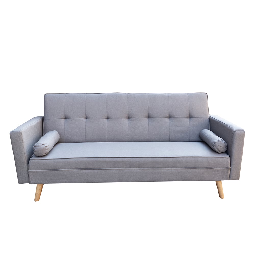 Sofá cama gris Roma 188x78x85cm