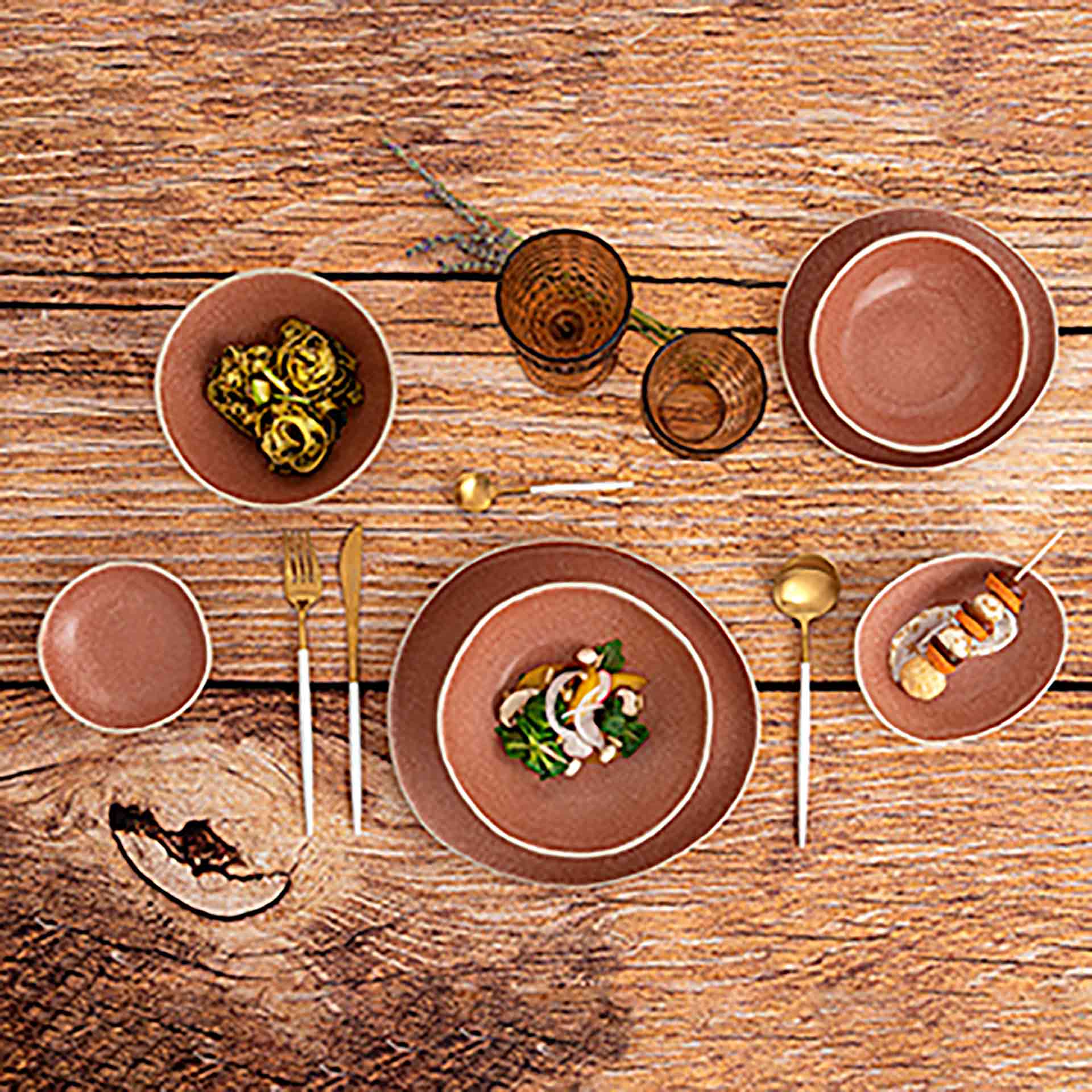 Bol de gres marron Gio &Oslash;16x6,5cm