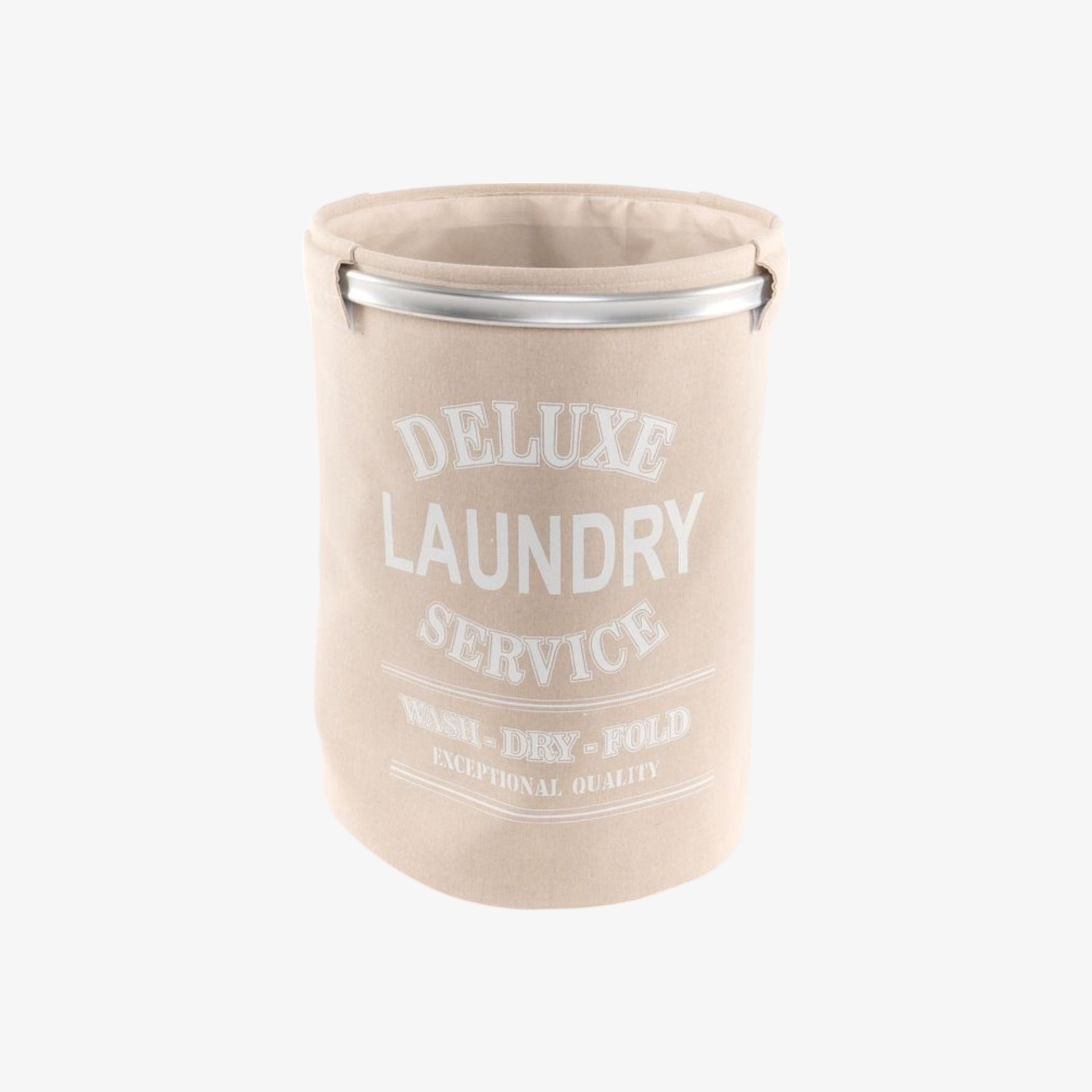 Cesta para ropa de tela y aluminio Laundry Ø37x50cm