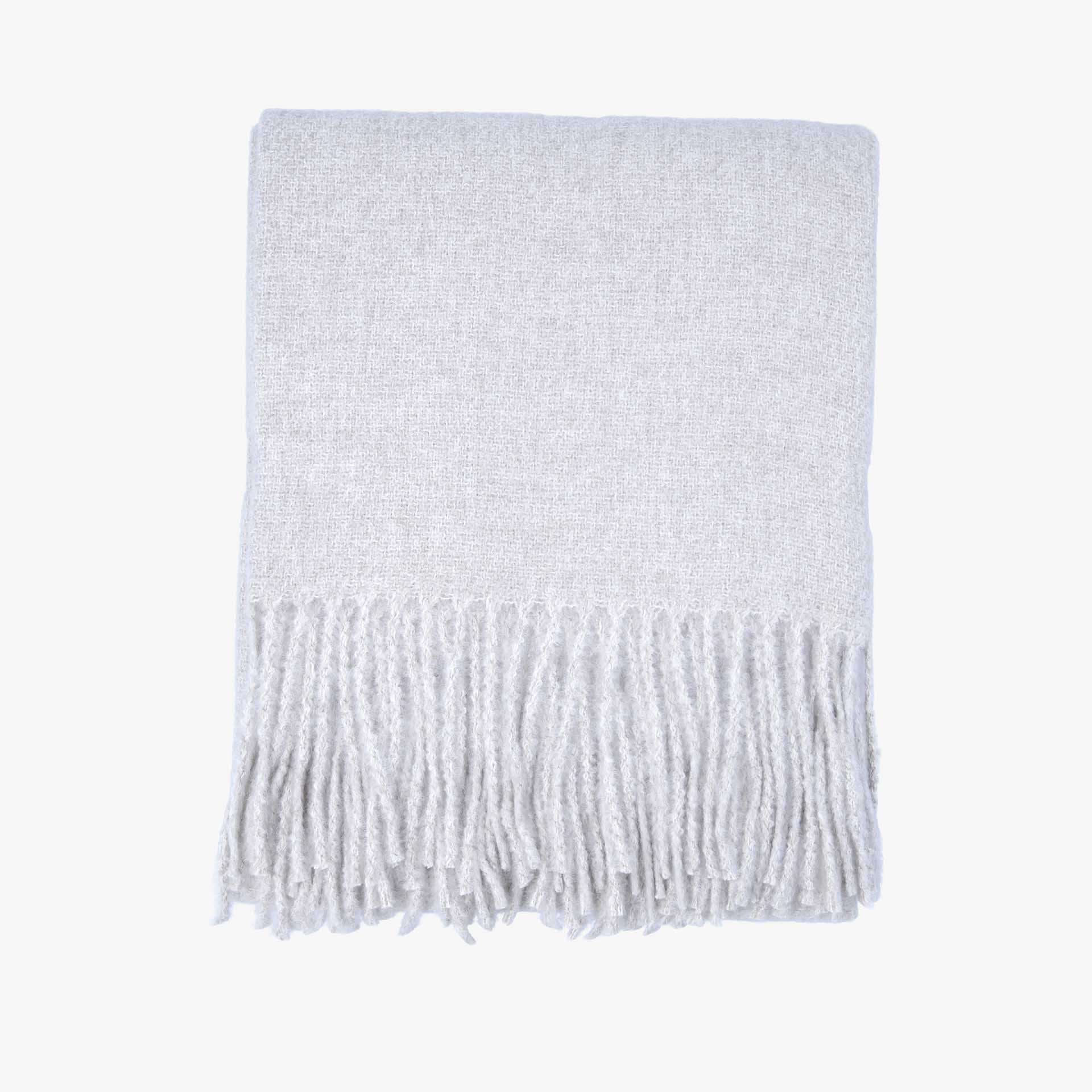 Manta efecto cashmere taupe Serel 130x150cm