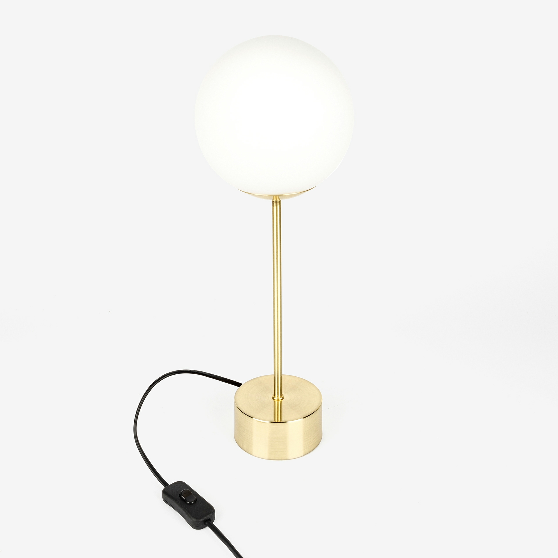 L&aacute;mpara mesa de metal dorada Katia 43cm