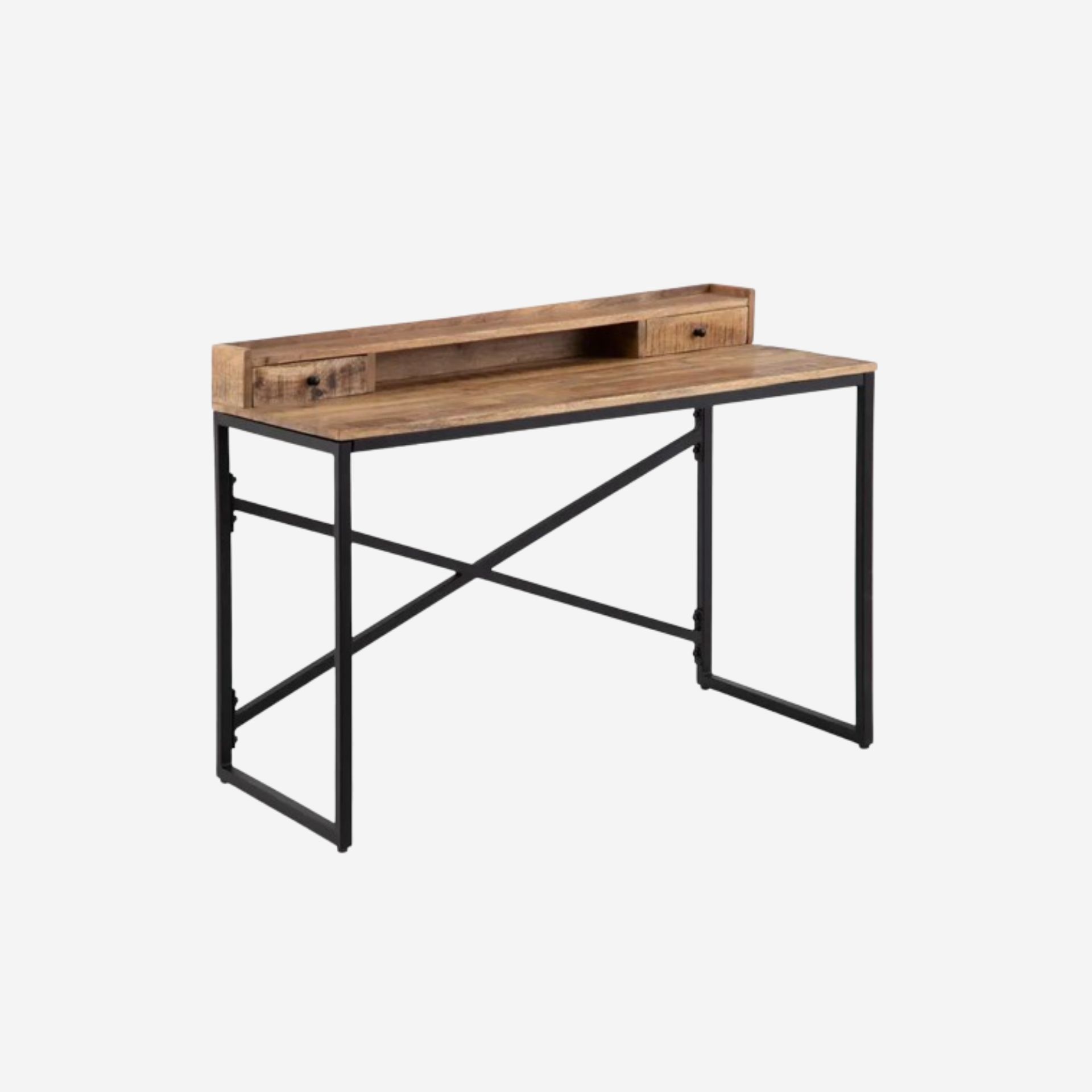 Escritorio de madera de mango 120x55x90cm