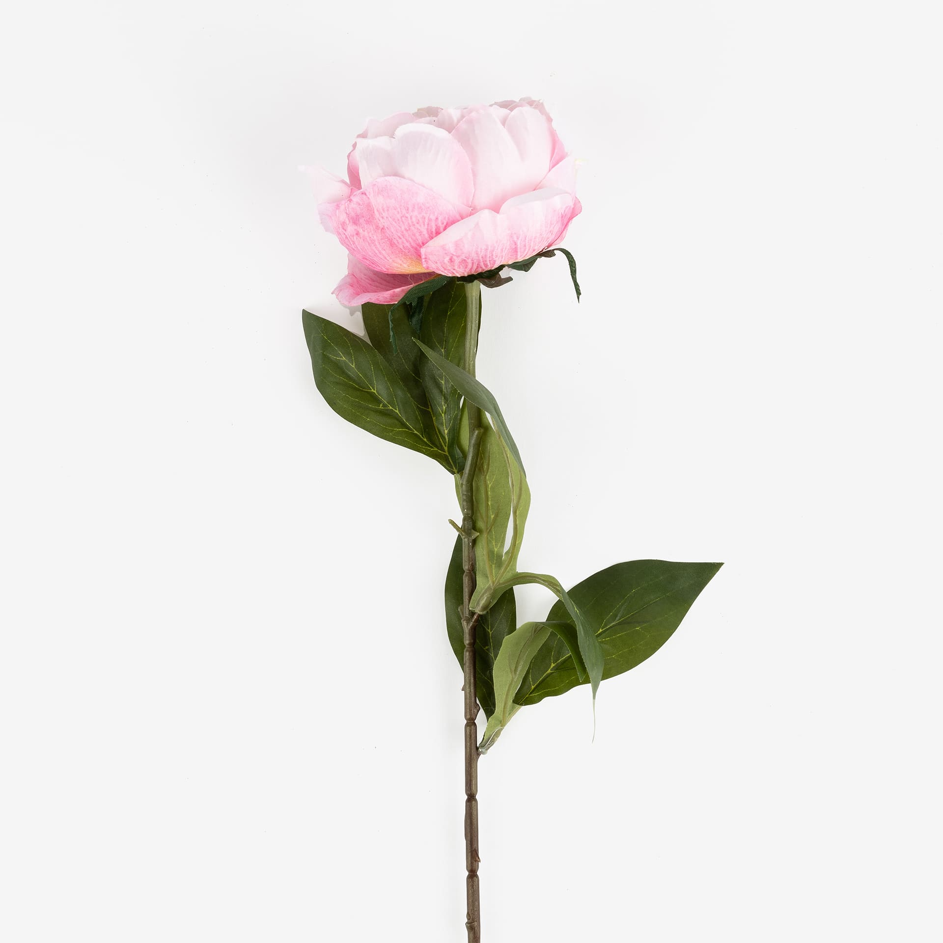 Flor peonia rosa artificial 65cm