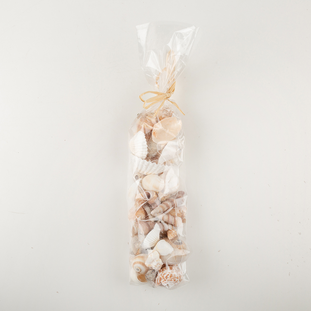 Bolsa caracolas decorativas